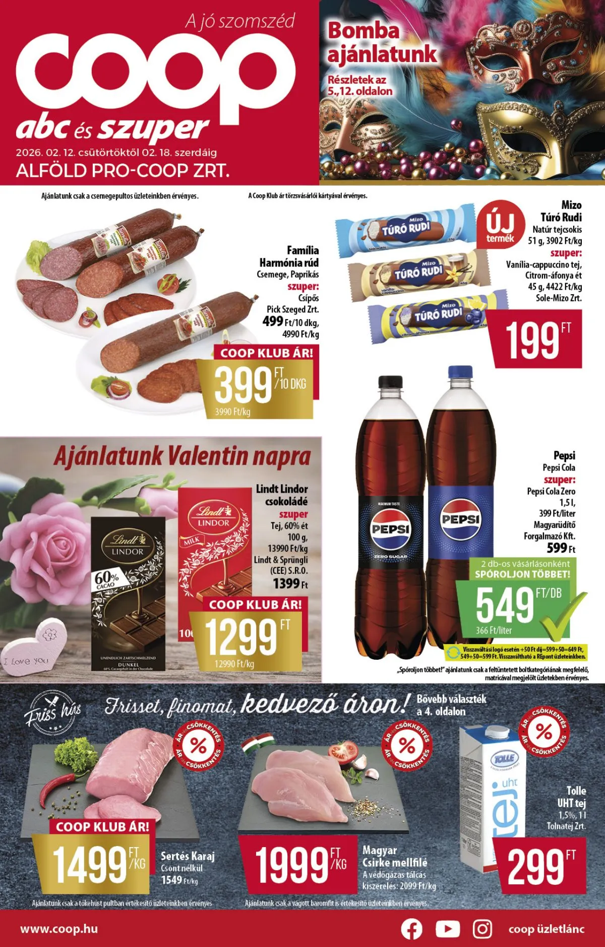 Coop akciós újság Alföld 02.12–02.18