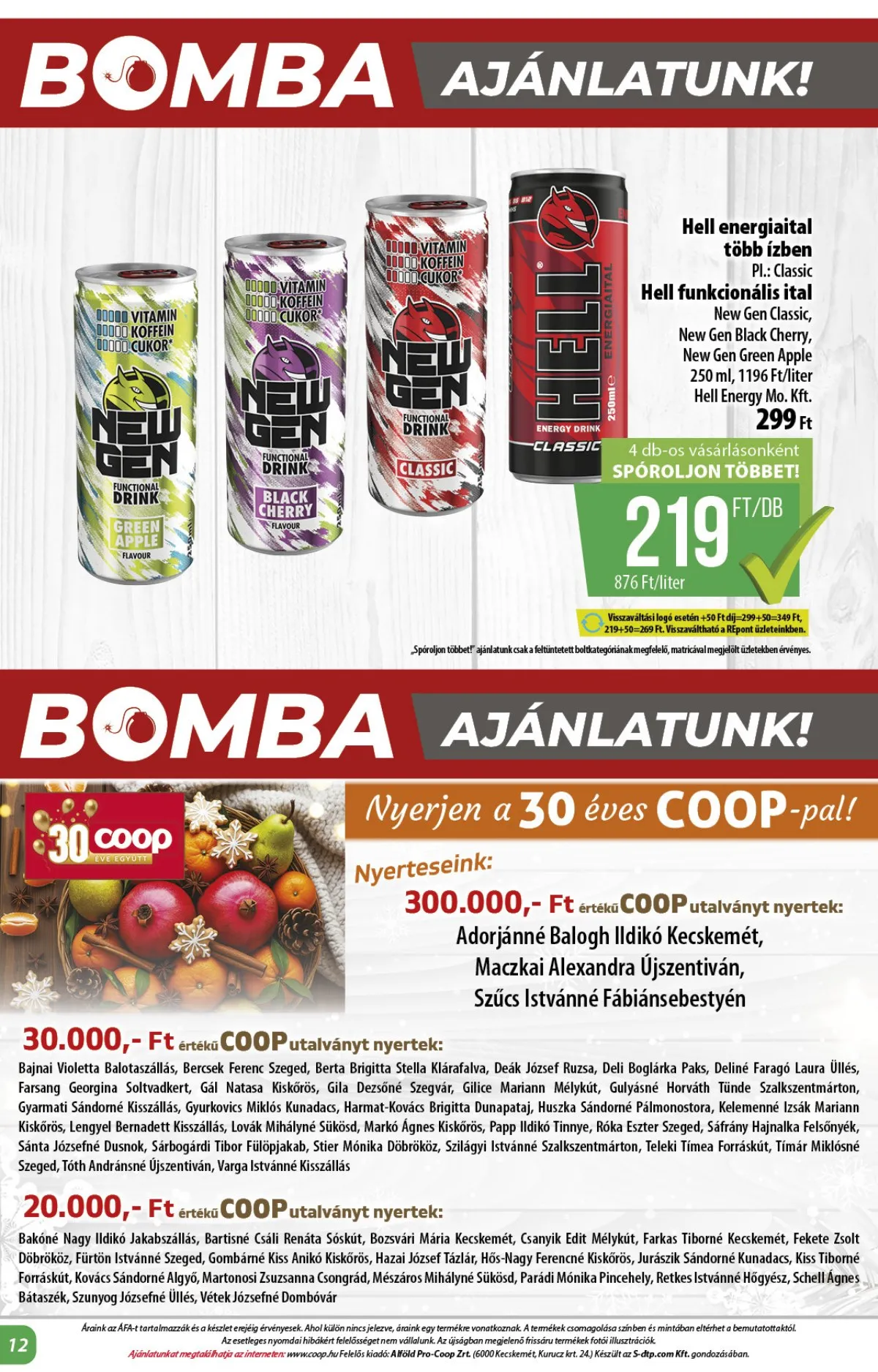 Coop akciós újság Alföld 02.12–02.18 – 12. oldal