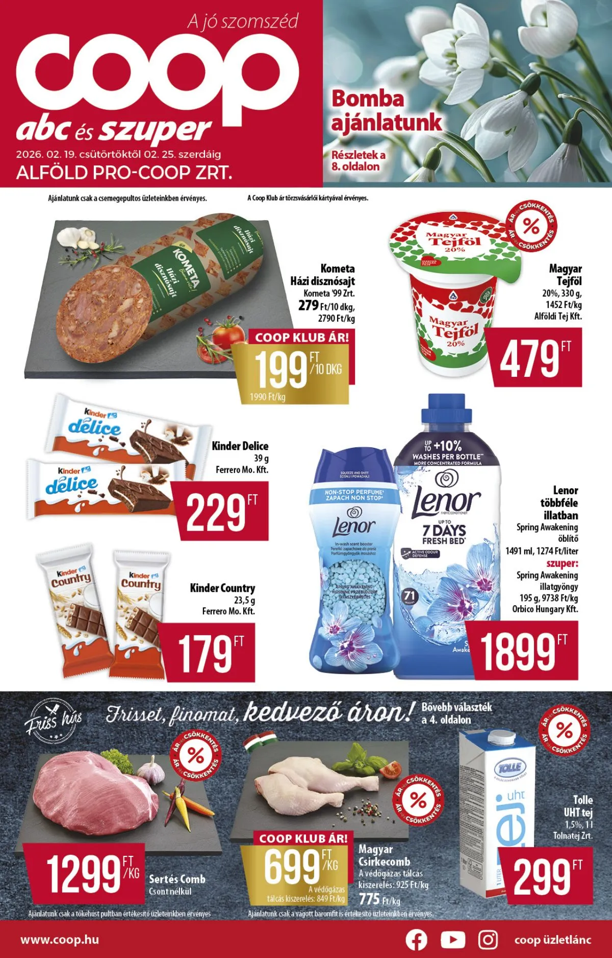 Coop akciós újság Alföld 02.19–02.25