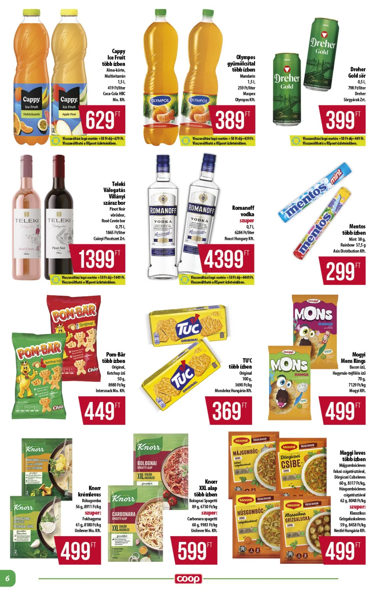 Coop akciós újság Alföld 02.19–02.25 – 6. oldal
