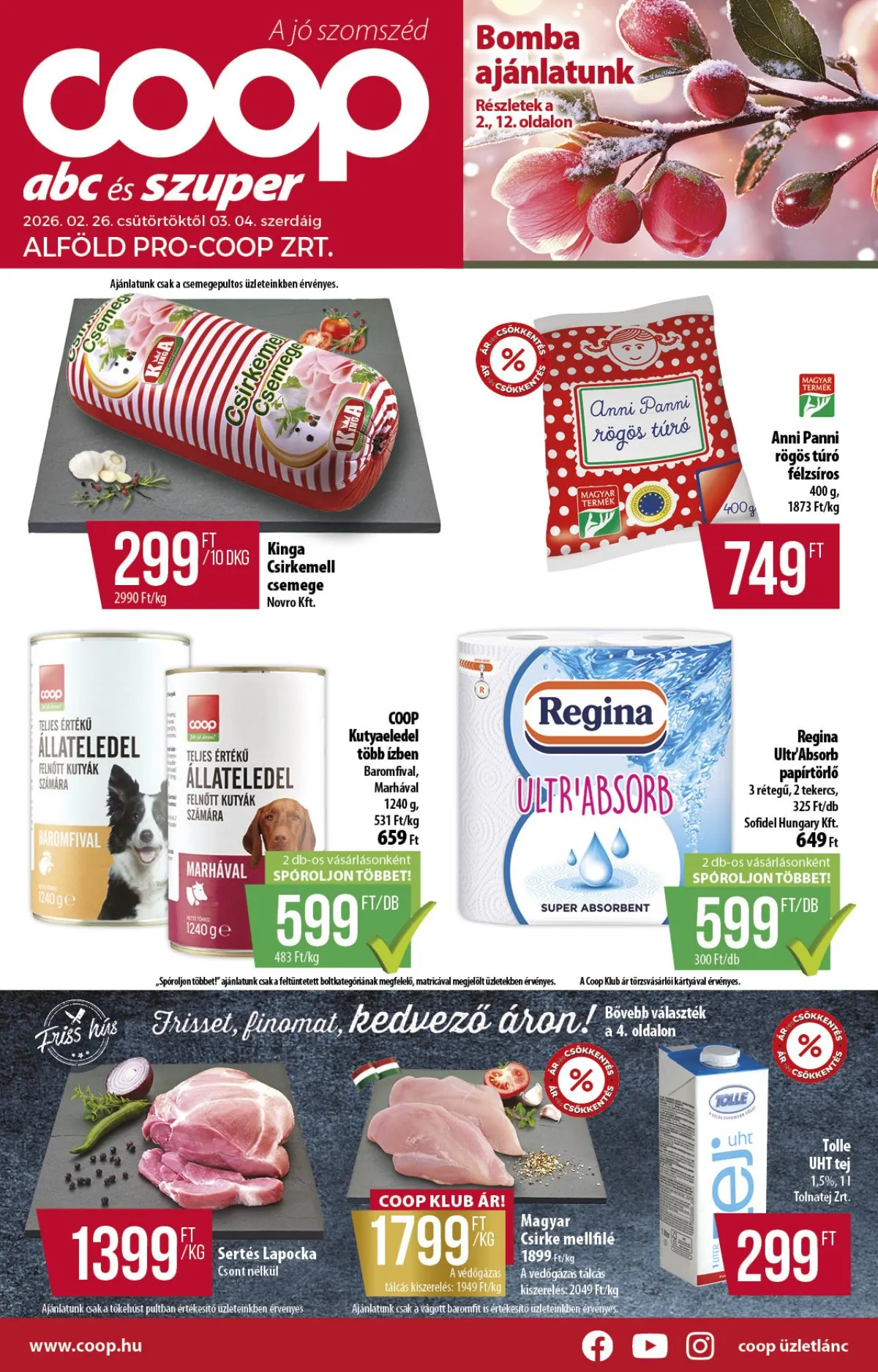 Coop akciós újság Alföld 02.26–03.04