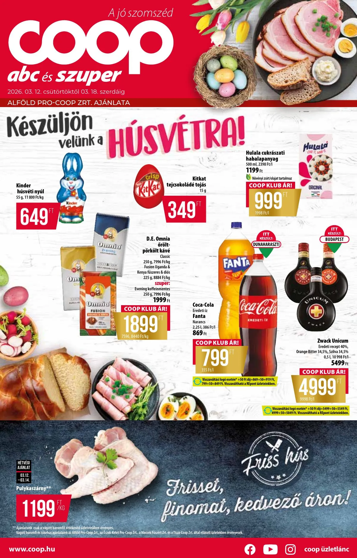 Coop akciós újság Alföld 03.12–03.18