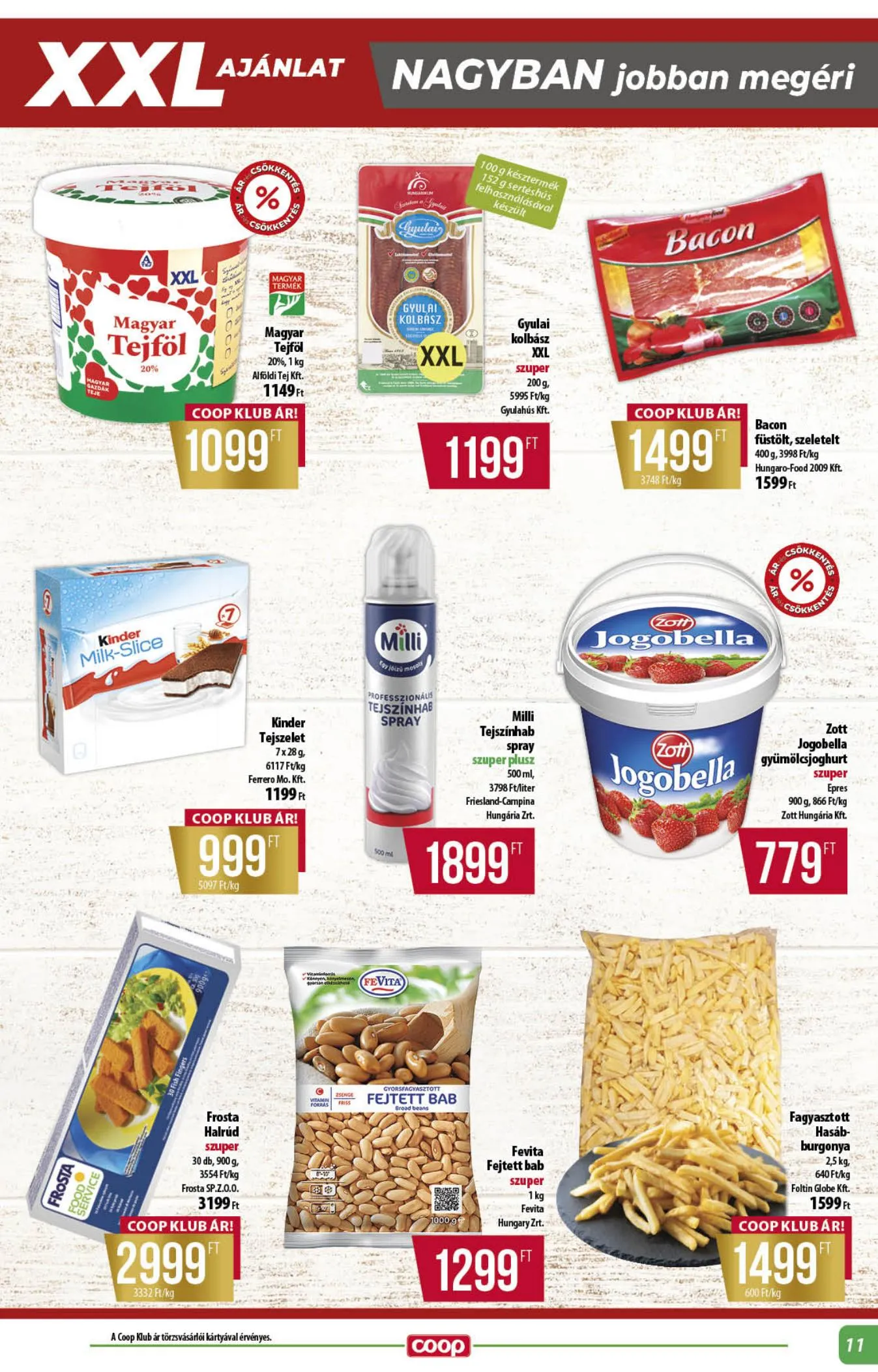 Coop akciós újság Alföld 03.19–03.25 – 11. oldal