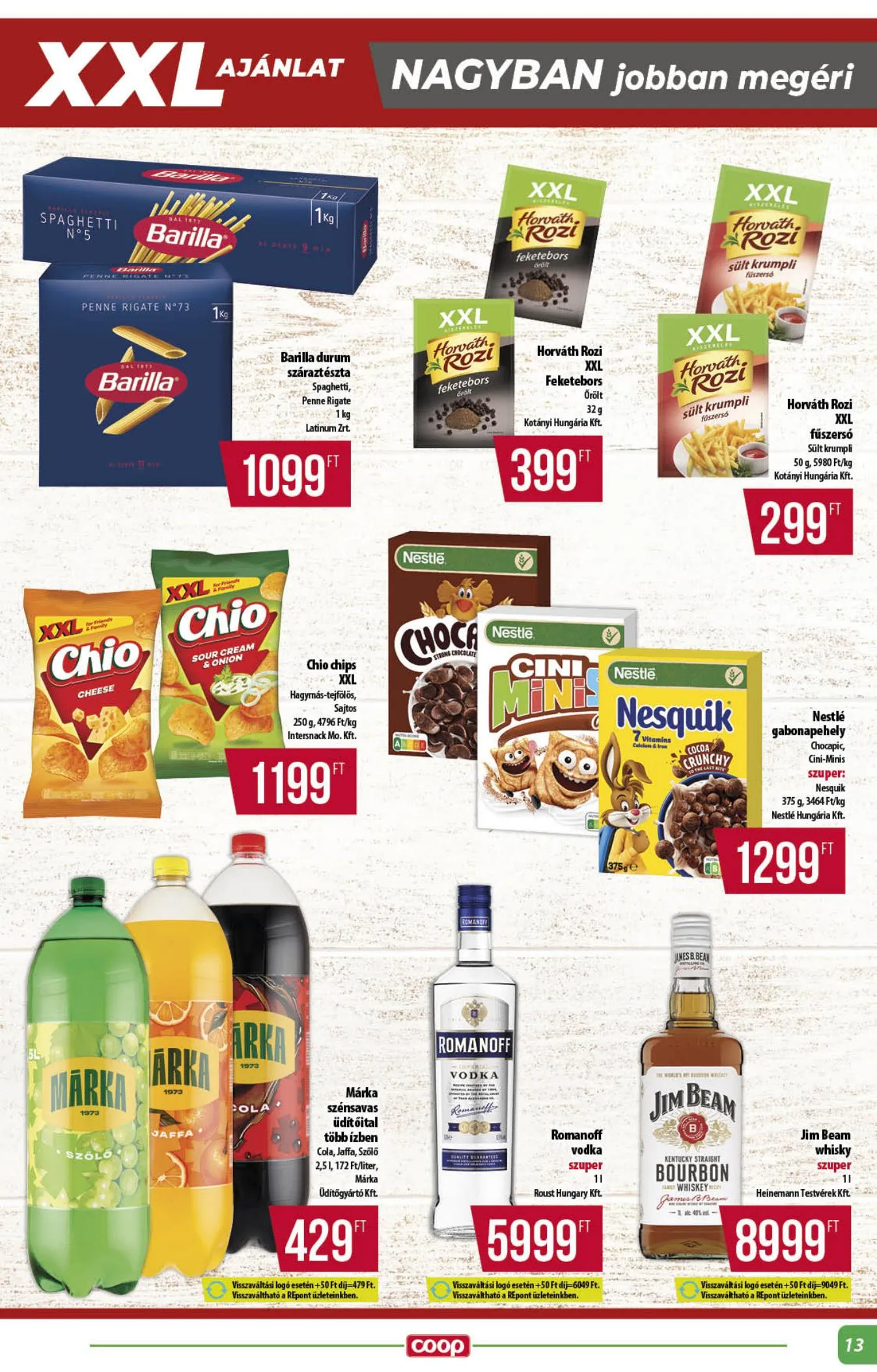 Coop akciós újság Alföld 03.19–03.25 – 13. oldal