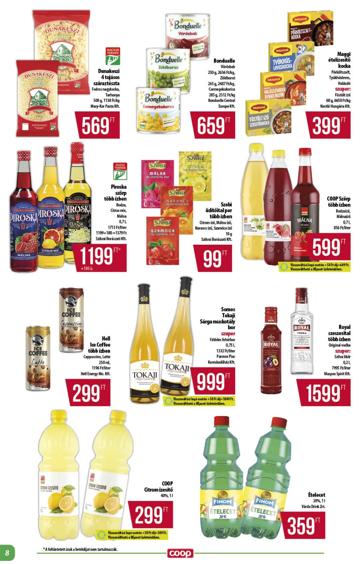 Coop akciós újság Alföld 03.19–03.25 – 8. oldal