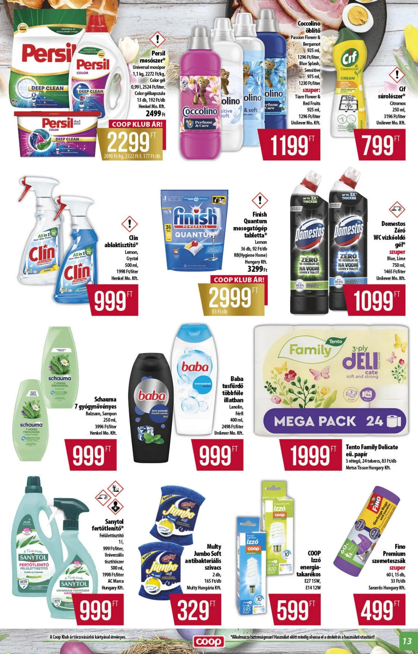 Coop akciós újság Alföld 03.26–04.04 – 13. oldal