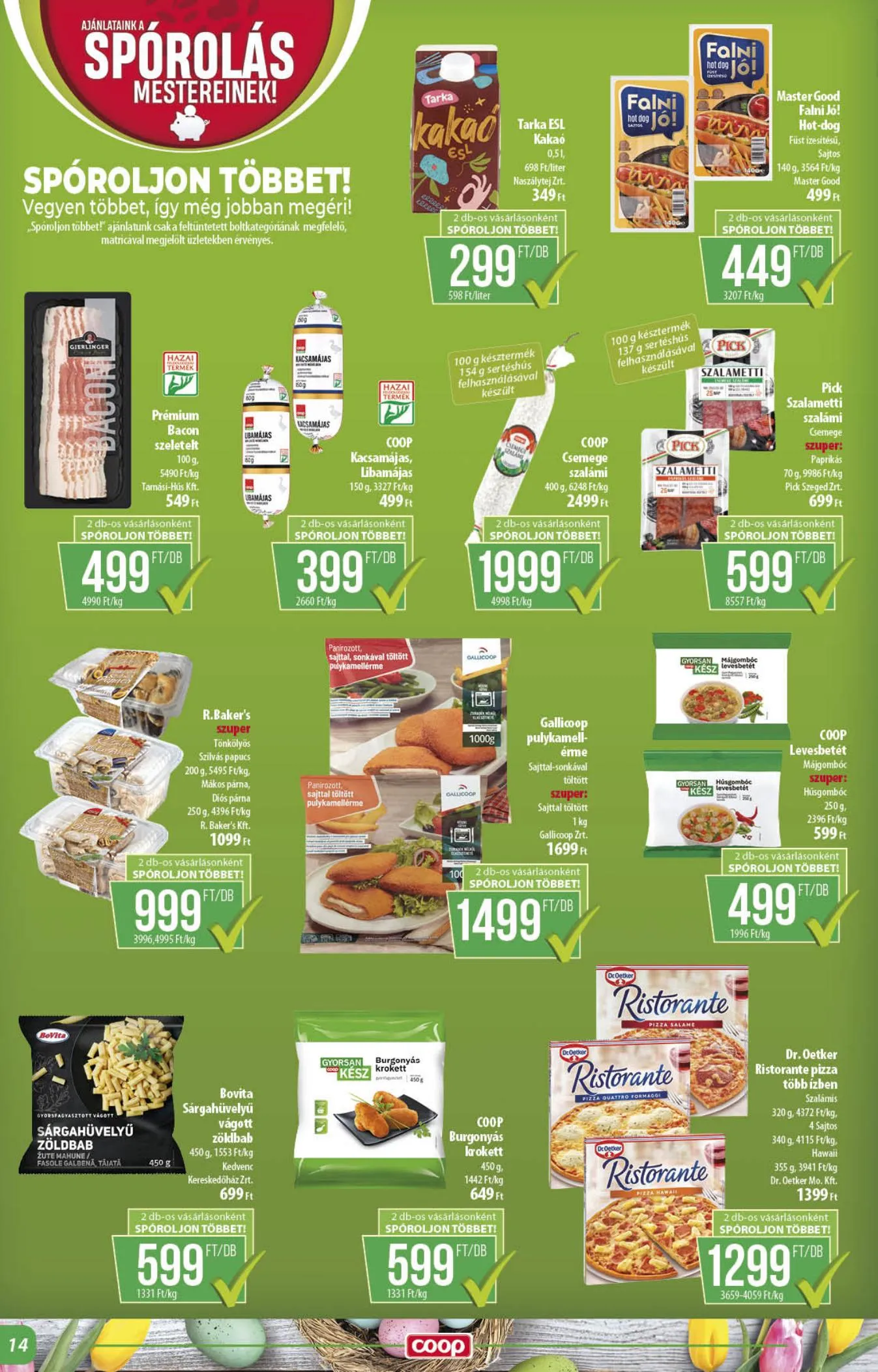 Coop akciós újság Alföld 03.26–04.04 – 14. oldal