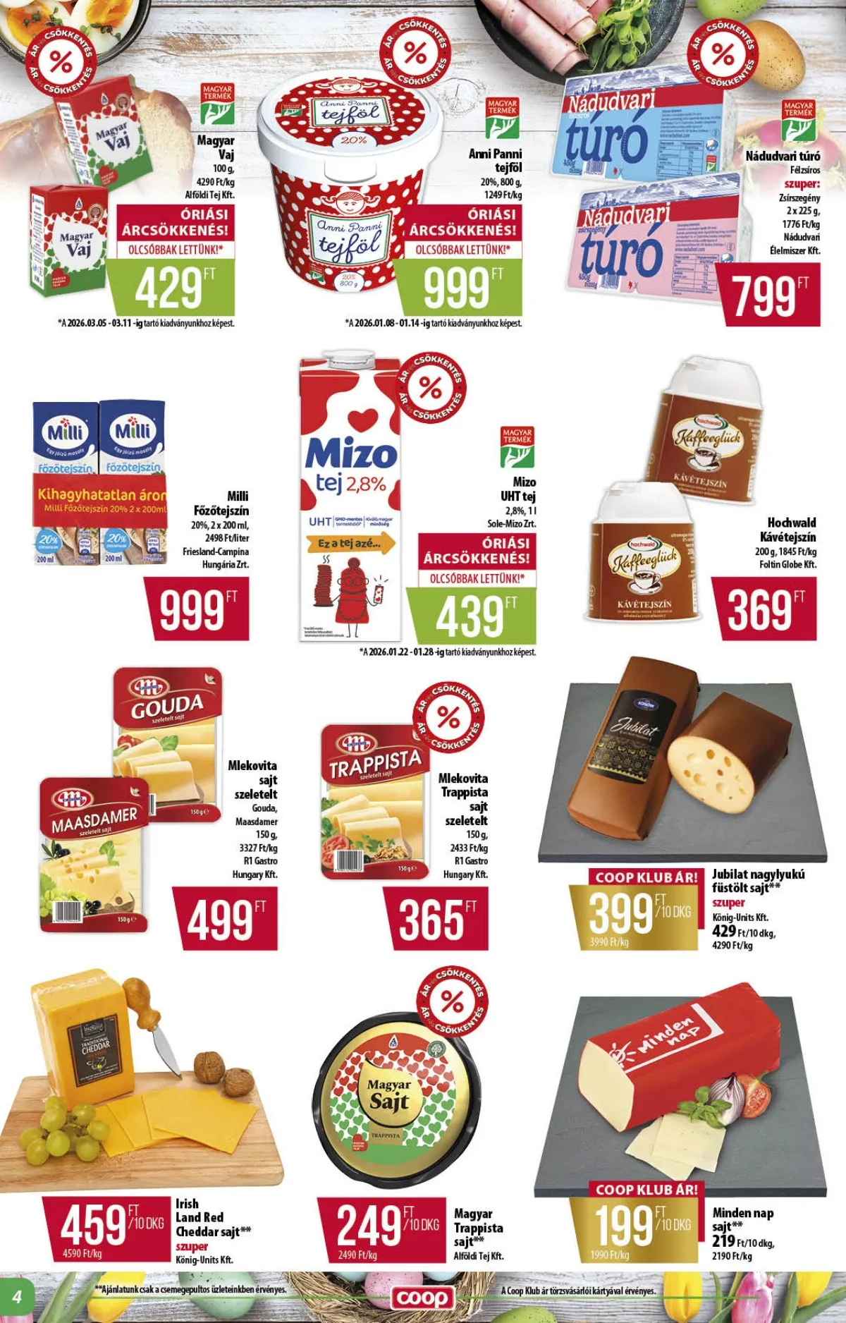 Coop akciós újság Alföld 03.26–04.04 – 4. oldal