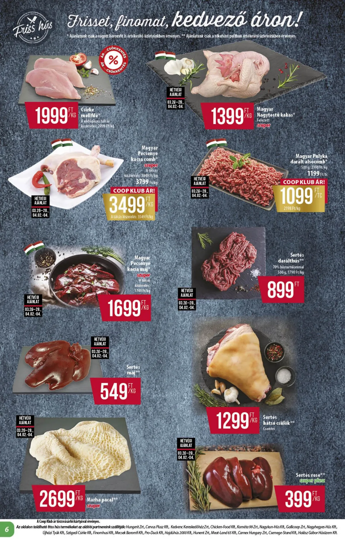 Coop akciós újság Alföld 03.26–04.04 – 6. oldal