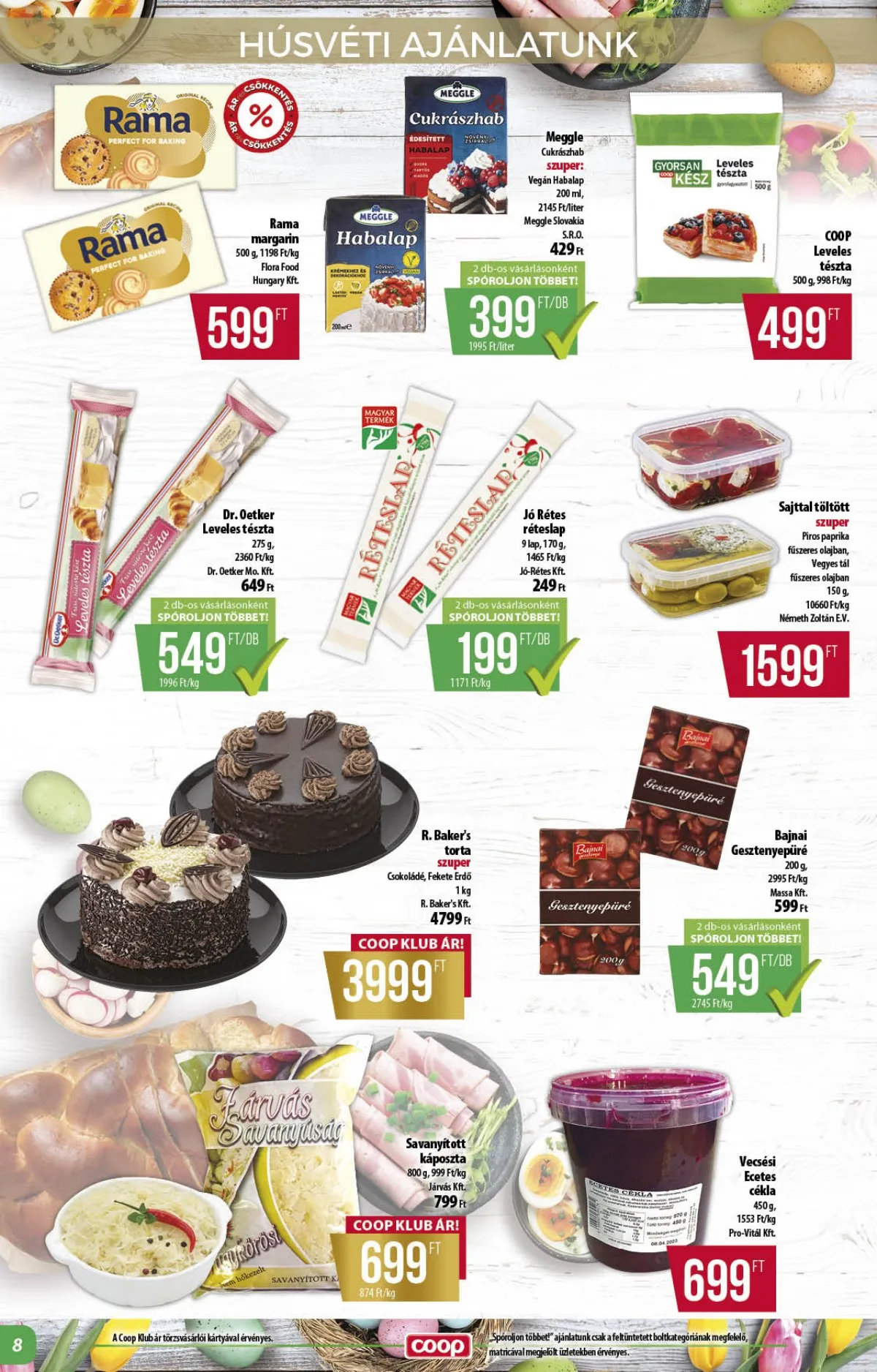 Coop akciós újság Alföld 03.26–04.04 – 8. oldal