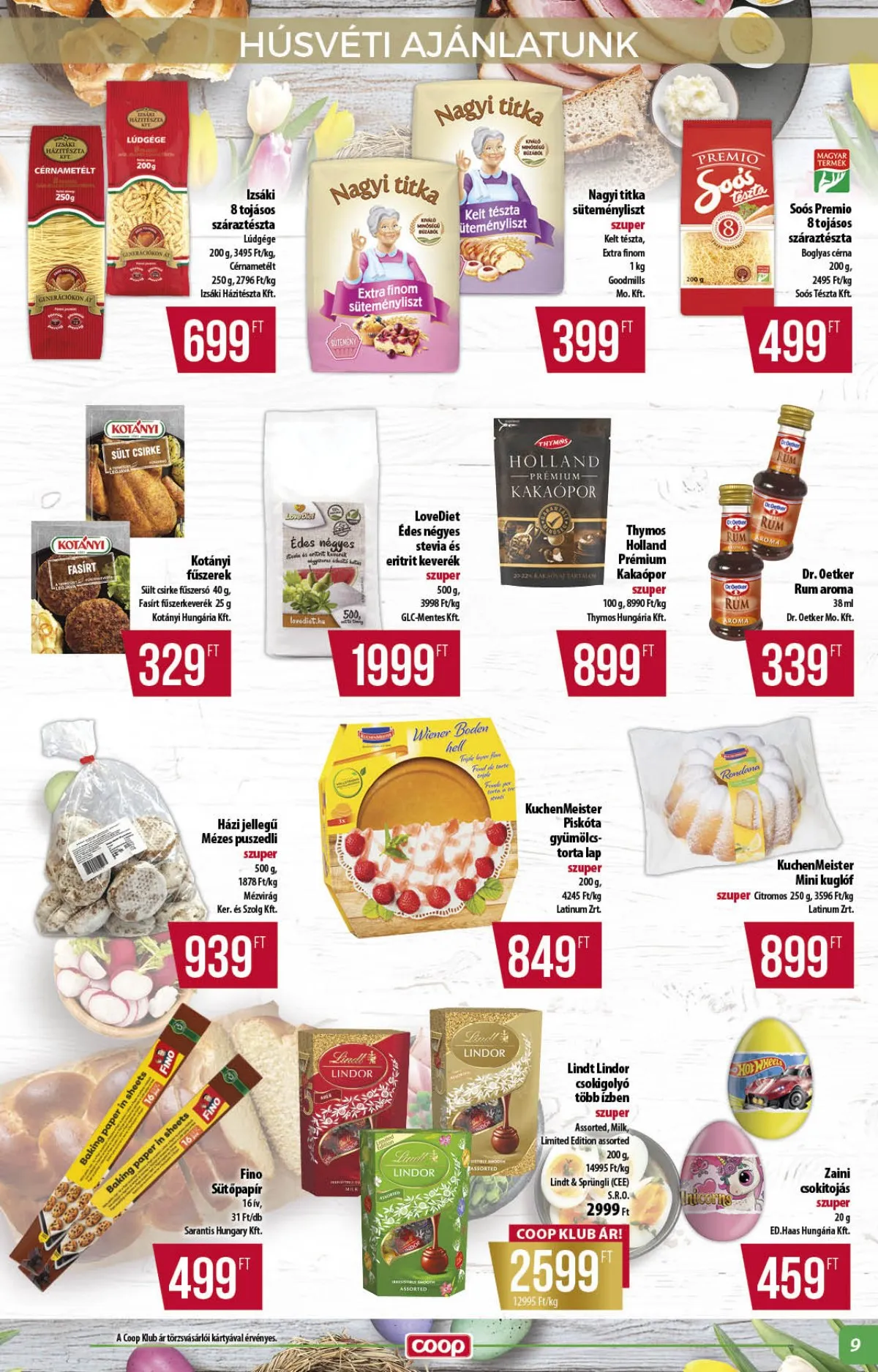 Coop akciós újság Alföld 03.26–04.04 – 9. oldal
