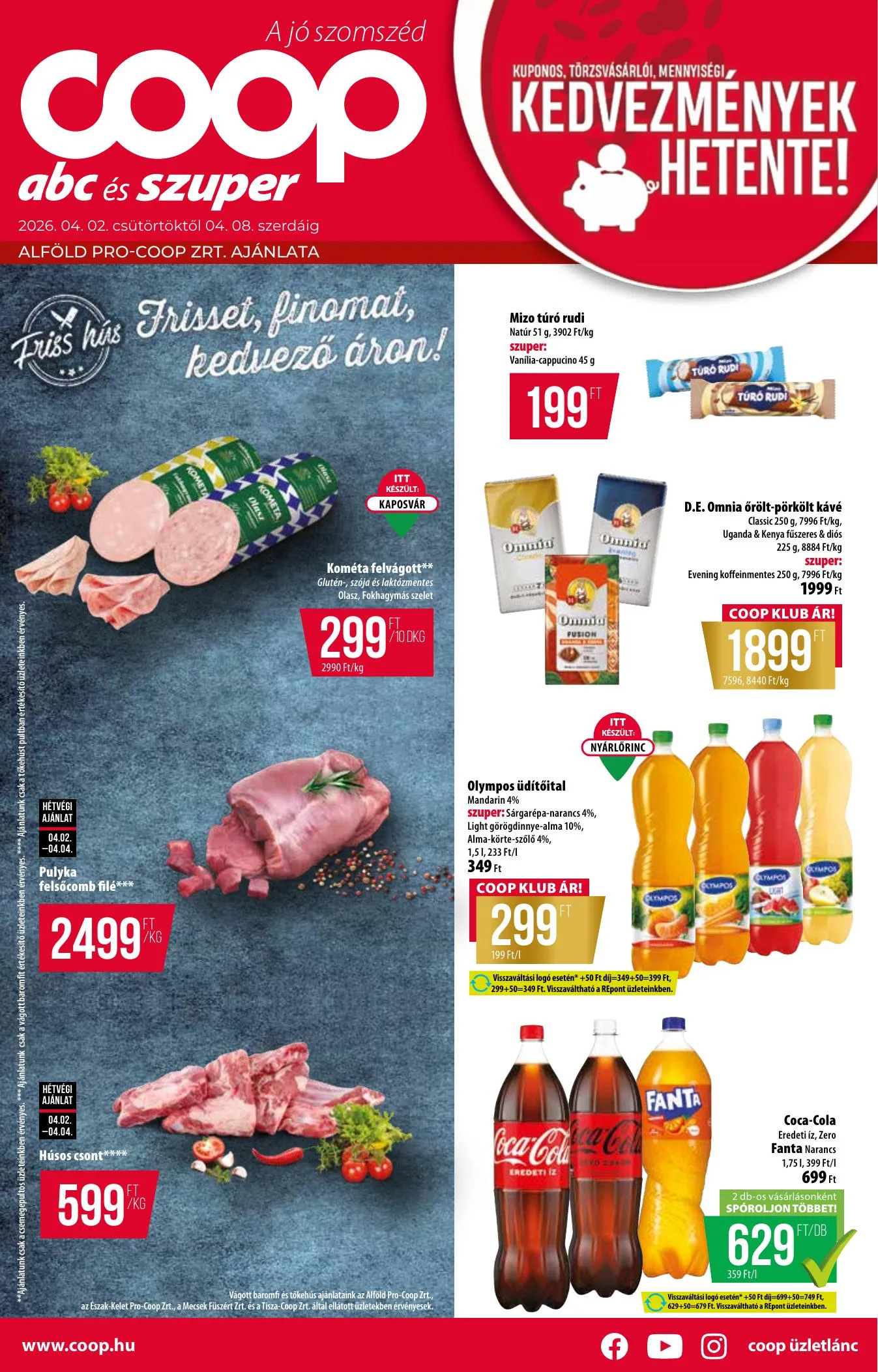 Coop akciós újság Alföld 04.02–04.08