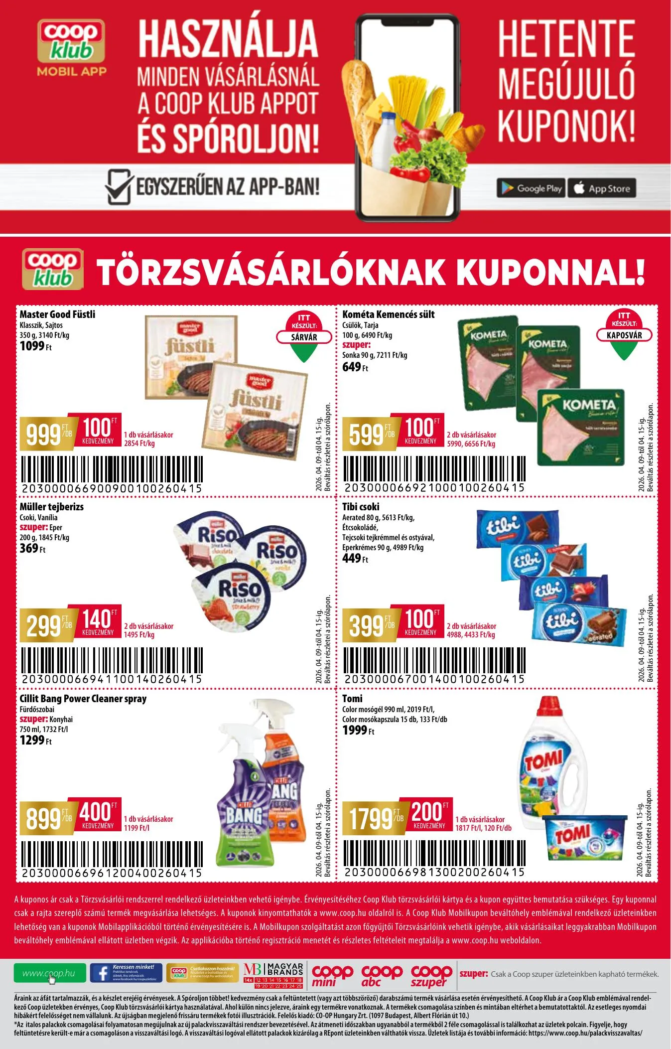 Coop akciós újság Alföld 04.09–04.15 – 12. oldal
