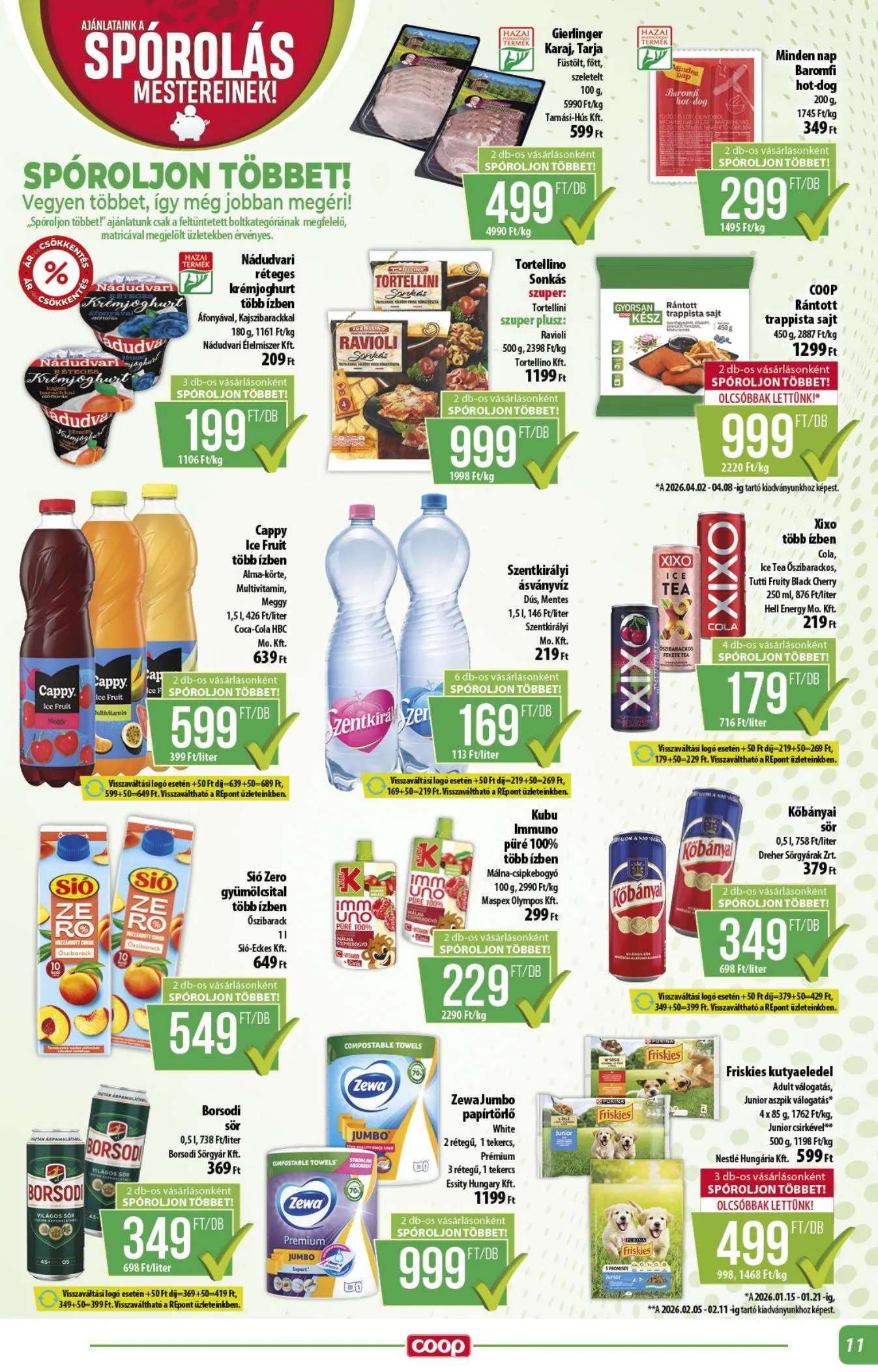Coop akciós újság Alföld 04.16–04.22 – 11. oldal