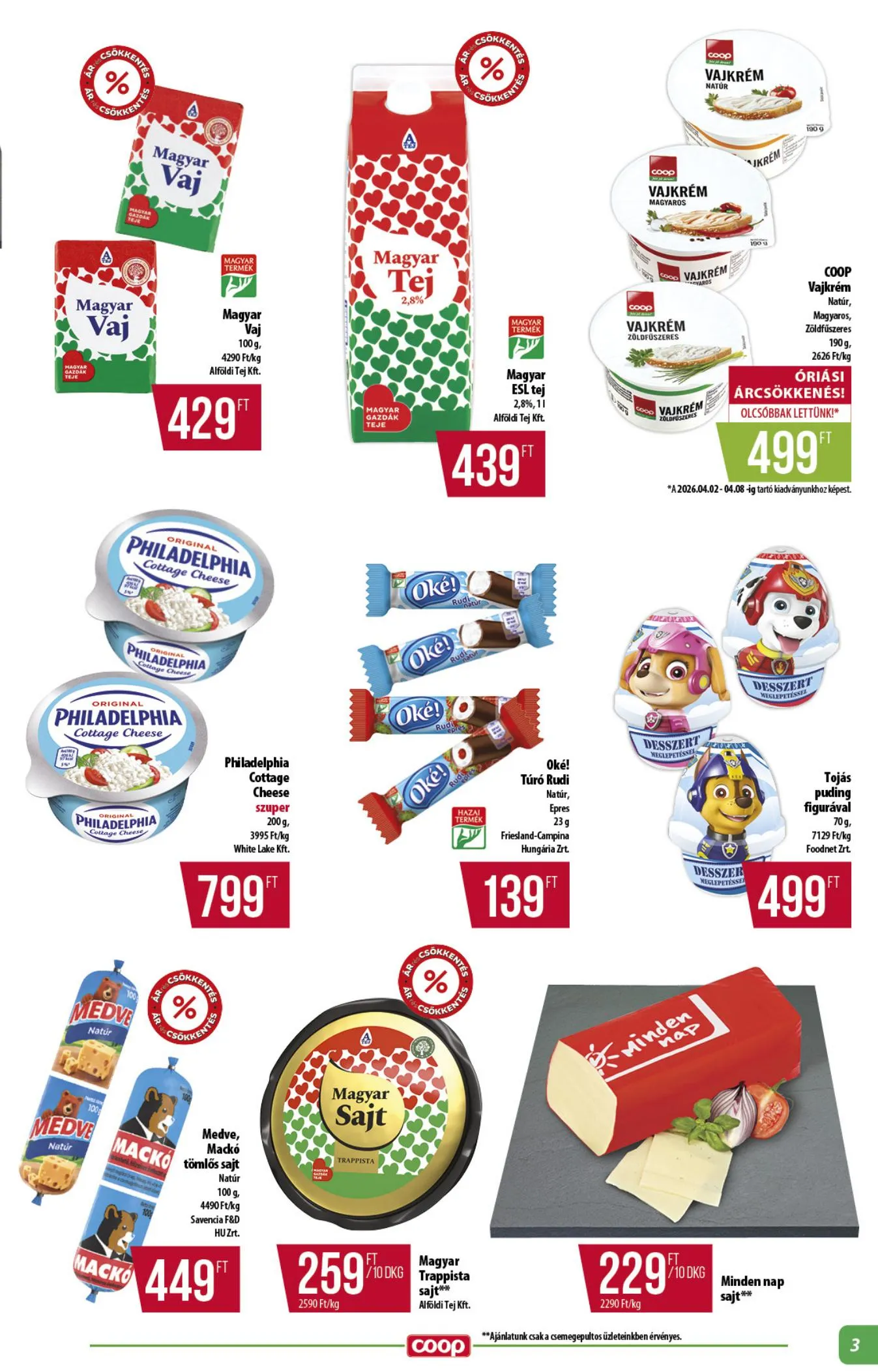 Coop akciós újság Alföld 04.16–04.22 – 3. oldal