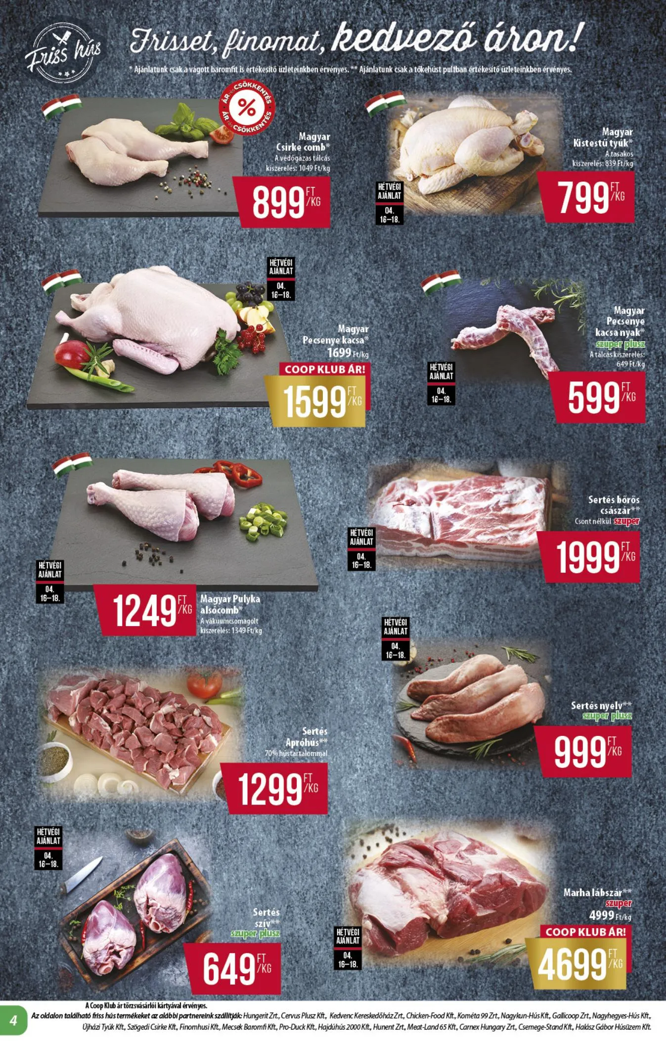 Coop akciós újság Alföld 04.16–04.22 – 4. oldal