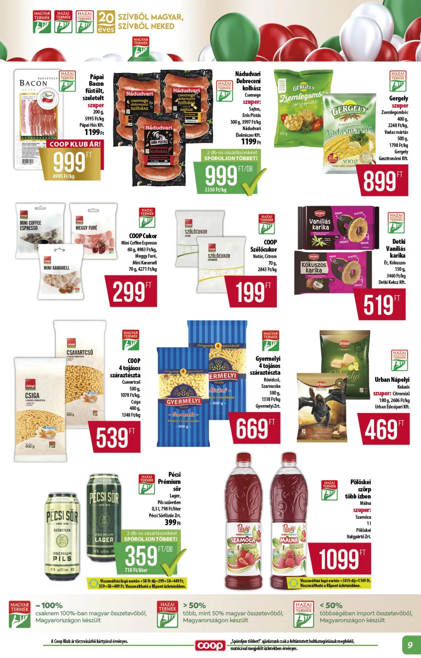 Coop akciós újság Alföld 04.16–04.22 – 9. oldal