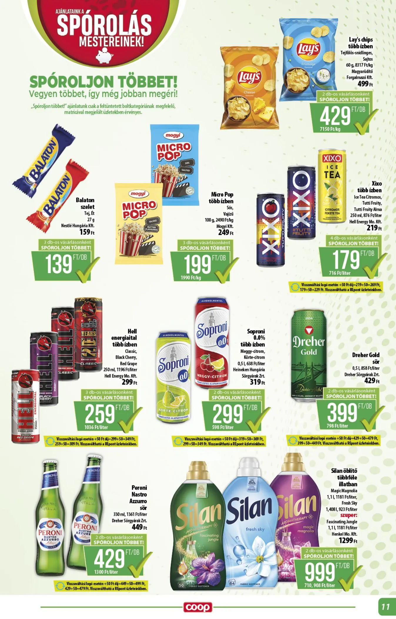 Coop akciós újság Alföld 04.23–04.29 – 11. oldal
