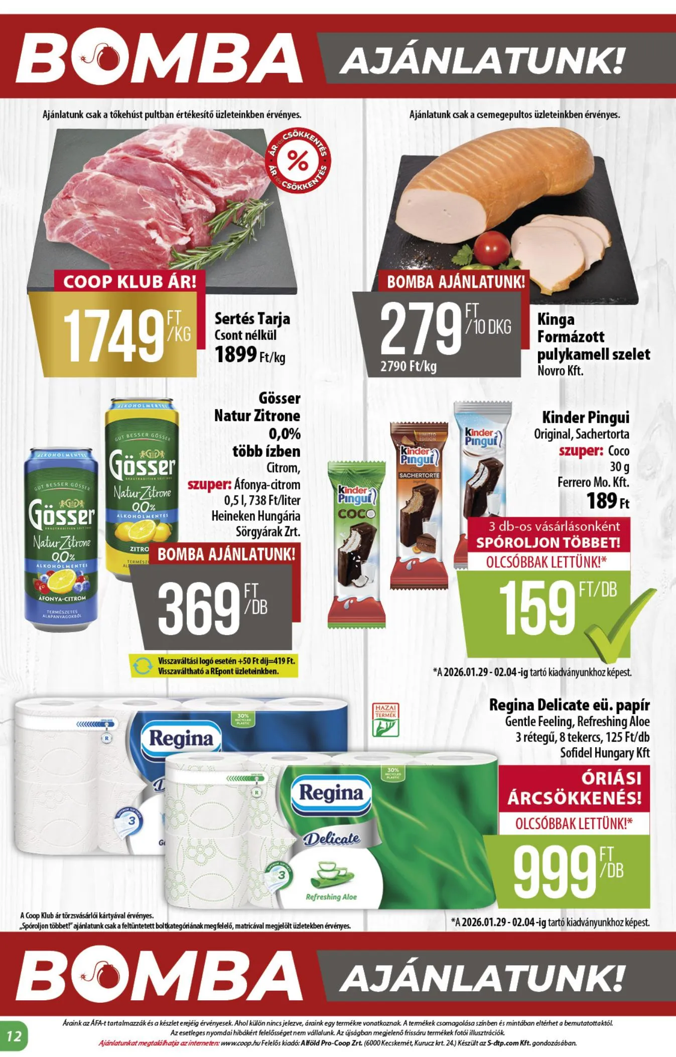 Coop akciós újság Alföld 04.23–04.29 – 12. oldal