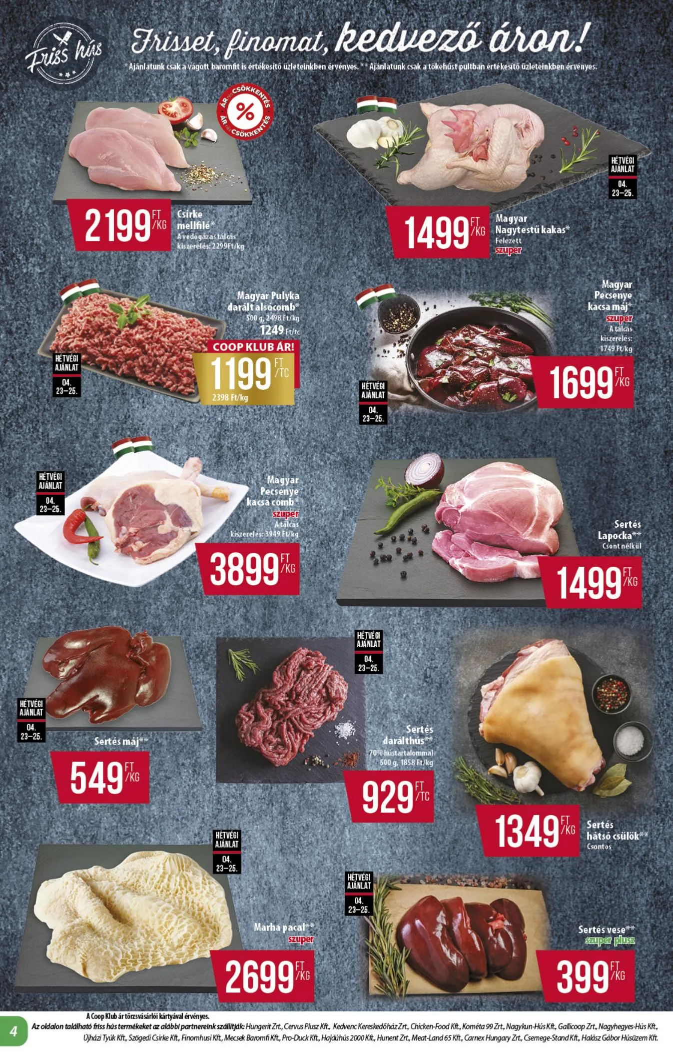 Coop akciós újság Alföld 04.23–04.29 – 4. oldal