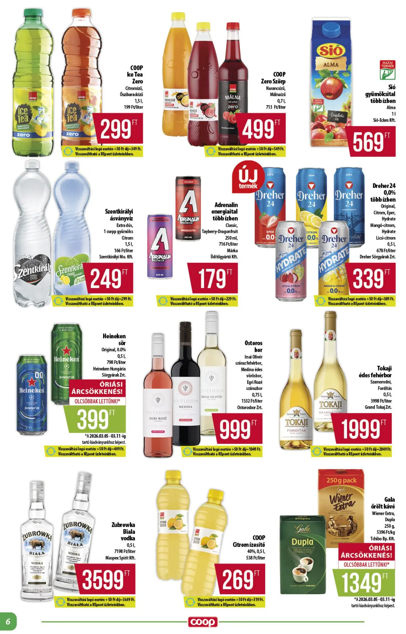 Coop akciós újság Alföld 04.23–04.29 – 6. oldal