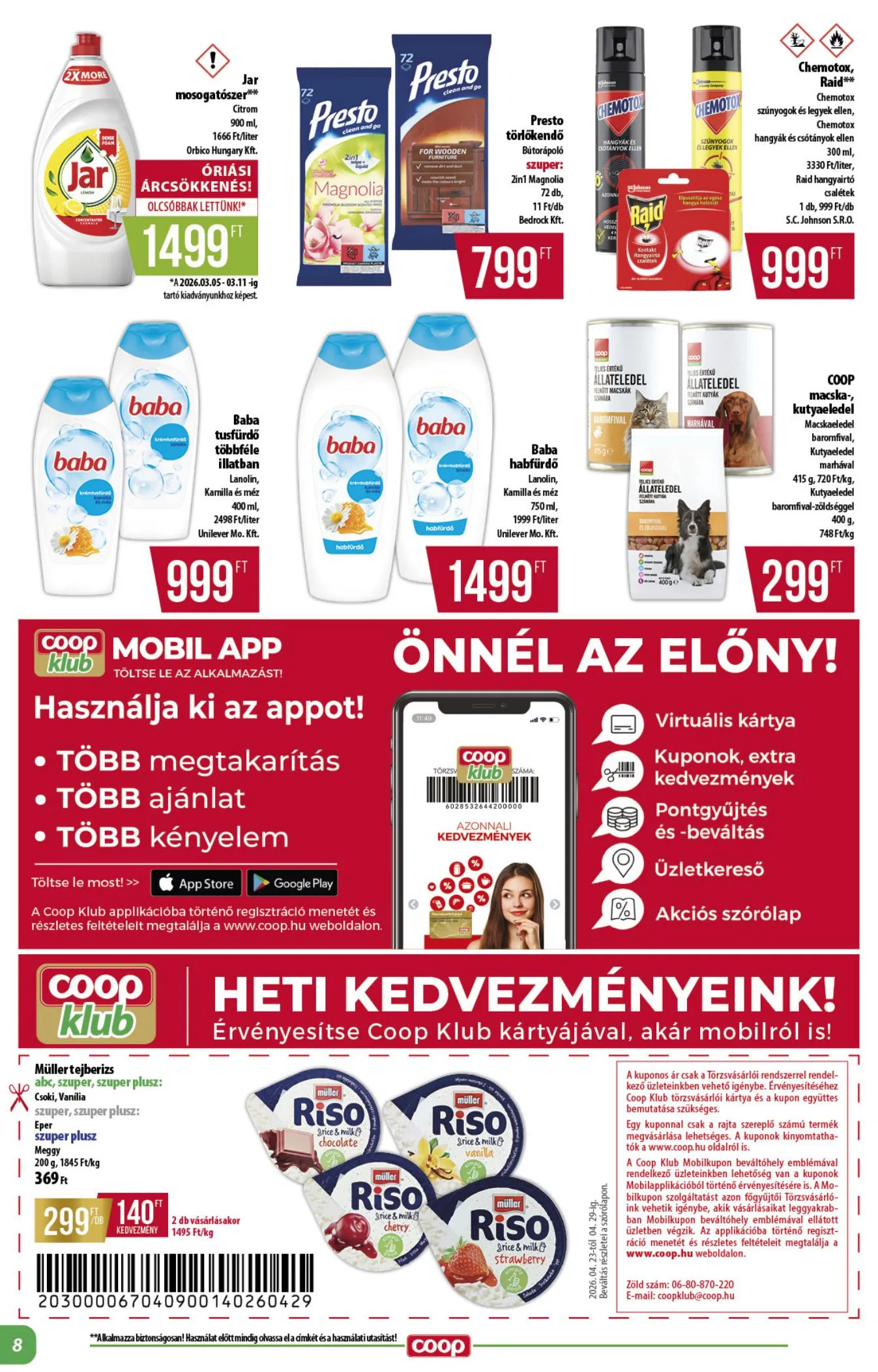 Coop akciós újság Alföld 04.23–04.29 – 8. oldal