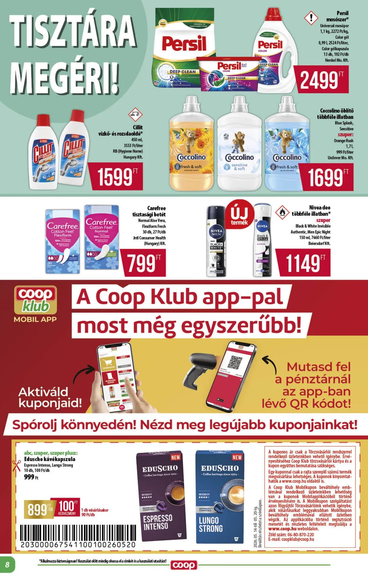 Coop akciós újság Alföld 05.14–05.20 – 8. oldal