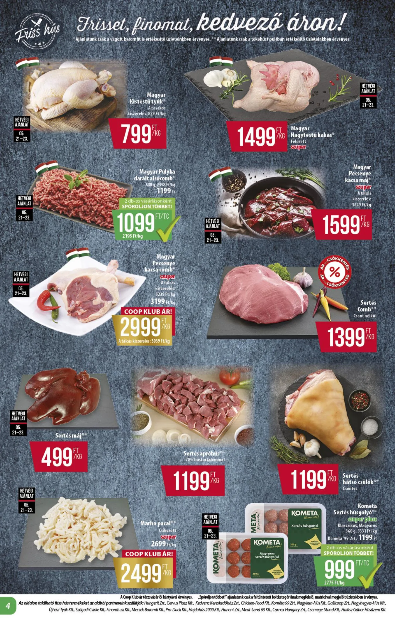 Coop akciós újság Alföld 05.21–05.27 – 4. oldal