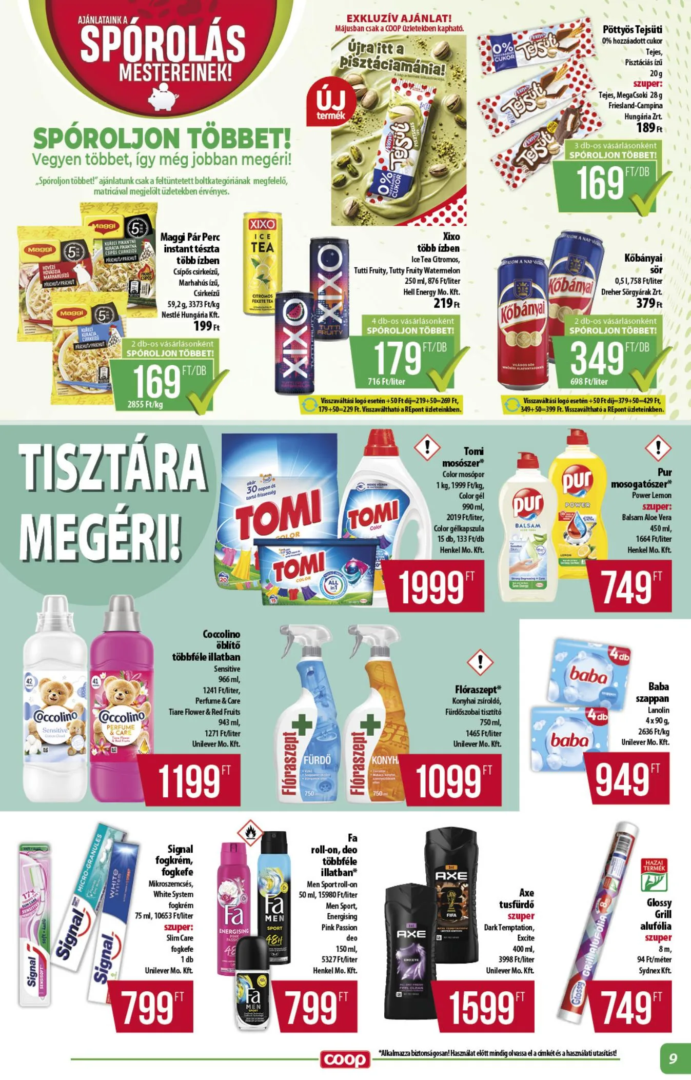 Coop akciós újság Alföld 05.28–06.03 – 9. oldal