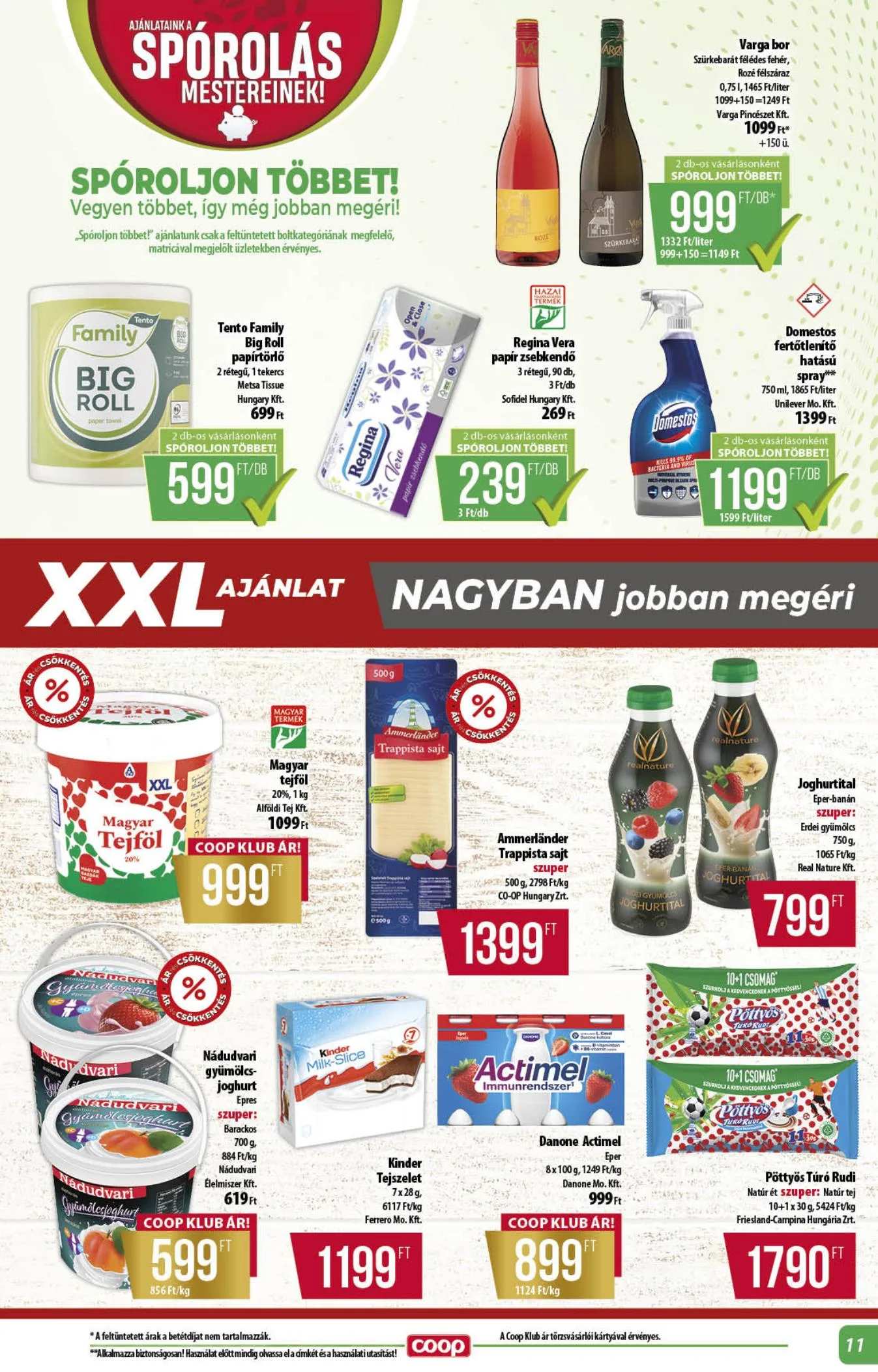Coop akciós újság Alföld 06.18–06.24 – 11. oldal