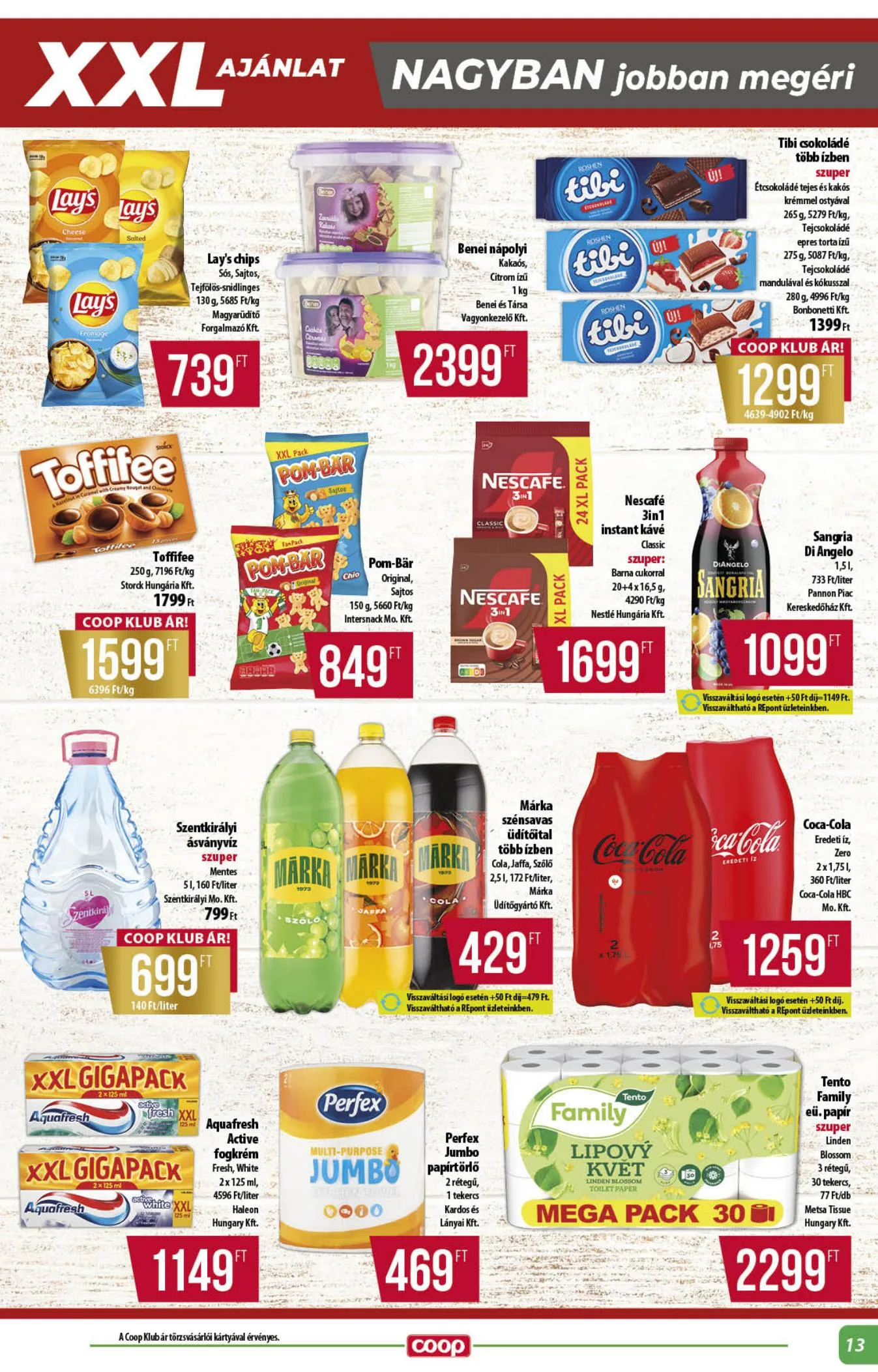 Coop akciós újság Alföld 06.18–06.24 – 13. oldal