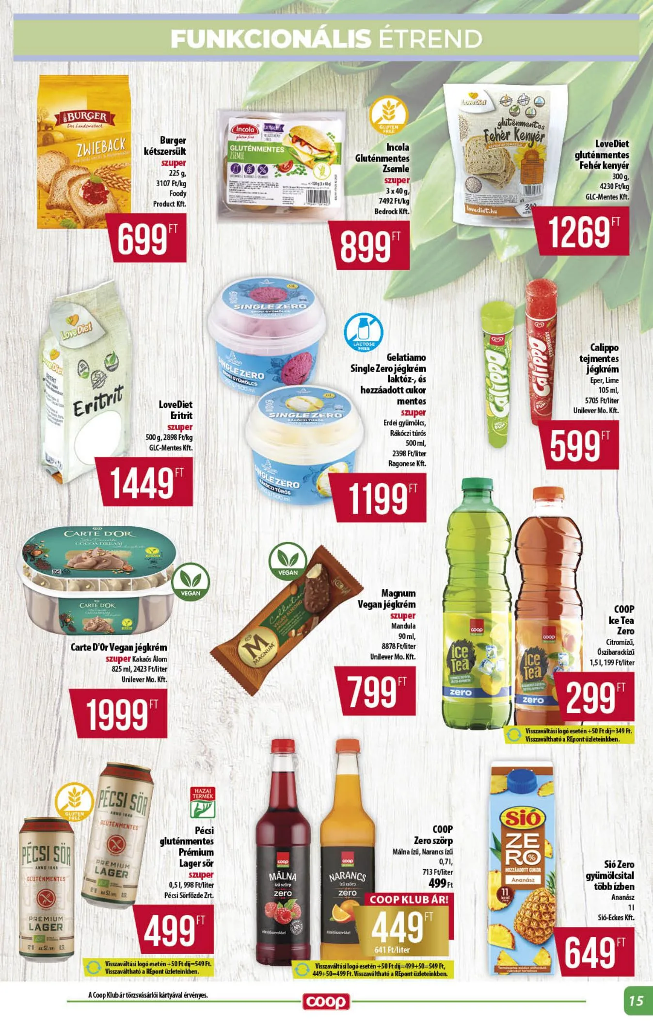 Coop akciós újság Alföld 06.18–06.24 – 15. oldal