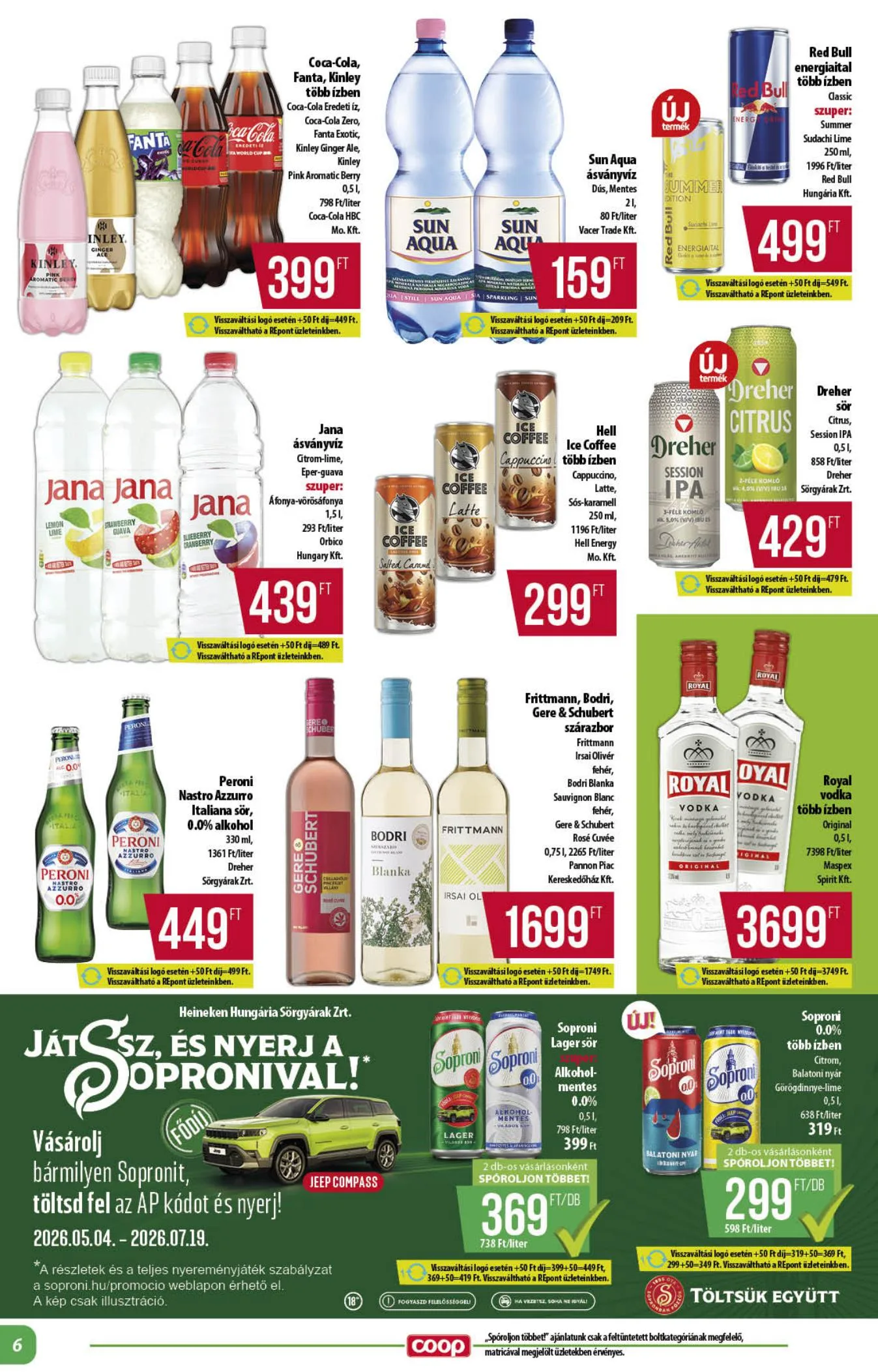 Coop akciós újság Alföld 06.18–06.24 – 6. oldal