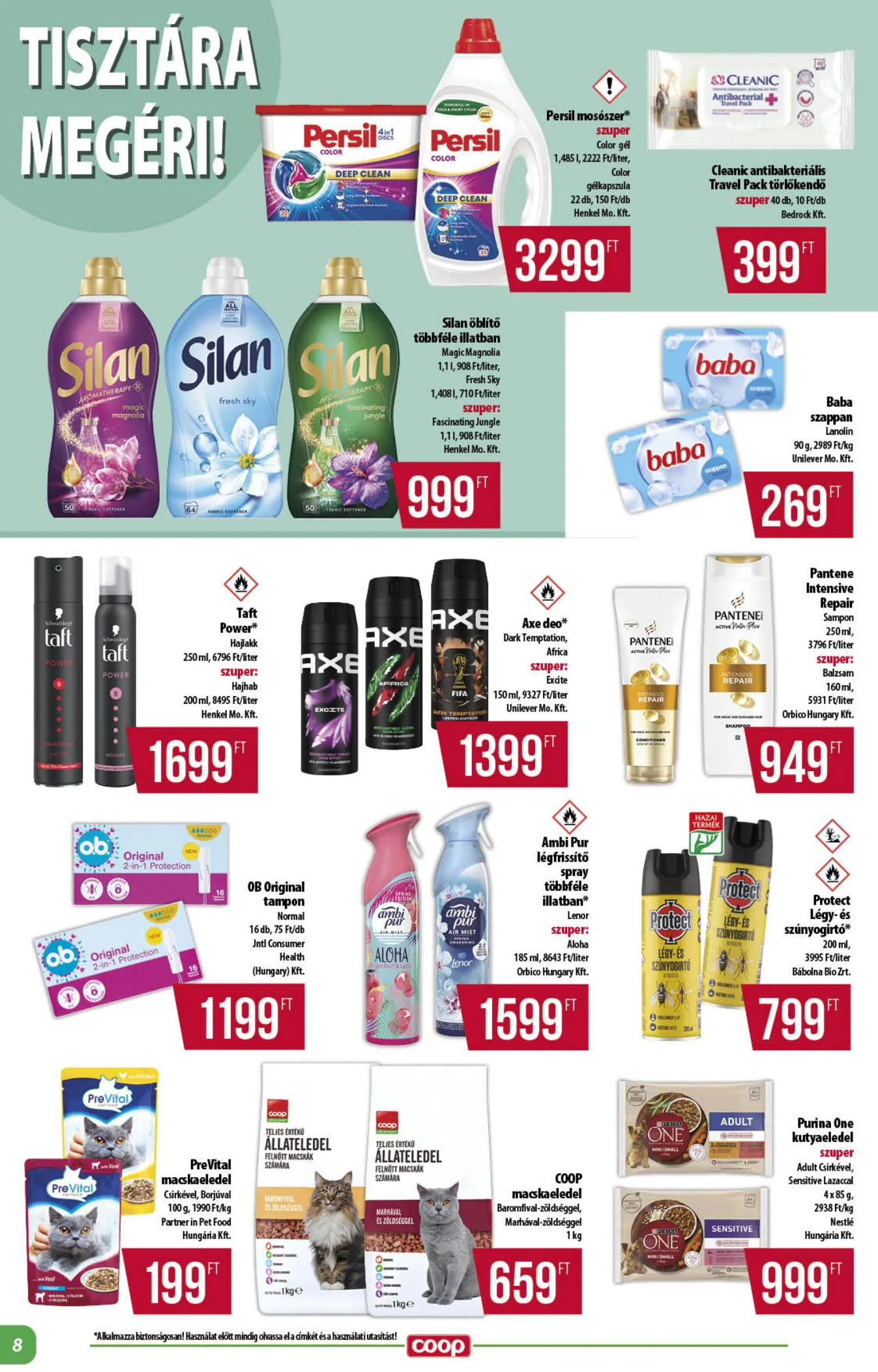 Coop akciós újság Alföld 06.18–06.24 – 8. oldal