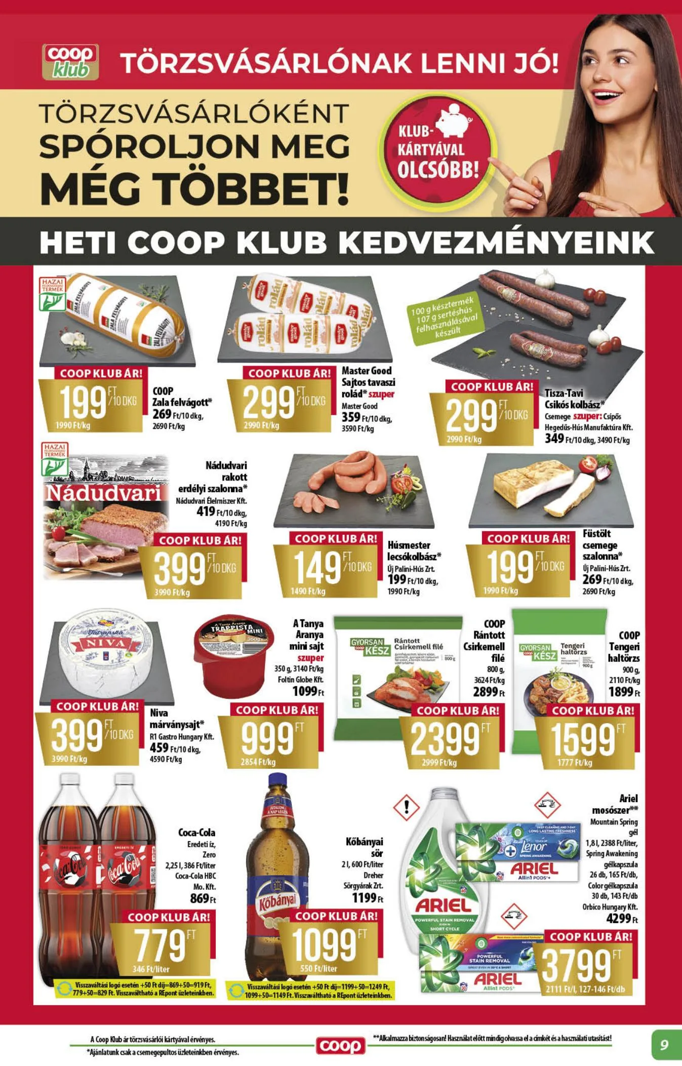 Coop akciós újság Alföld 06.18–06.24 – 9. oldal