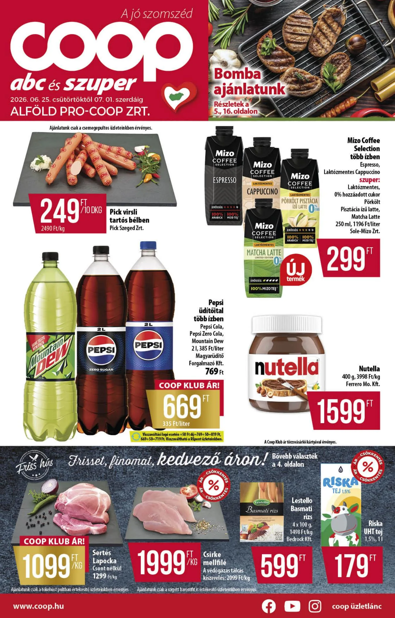 Coop akciós újság Alföld 06.25–07.01