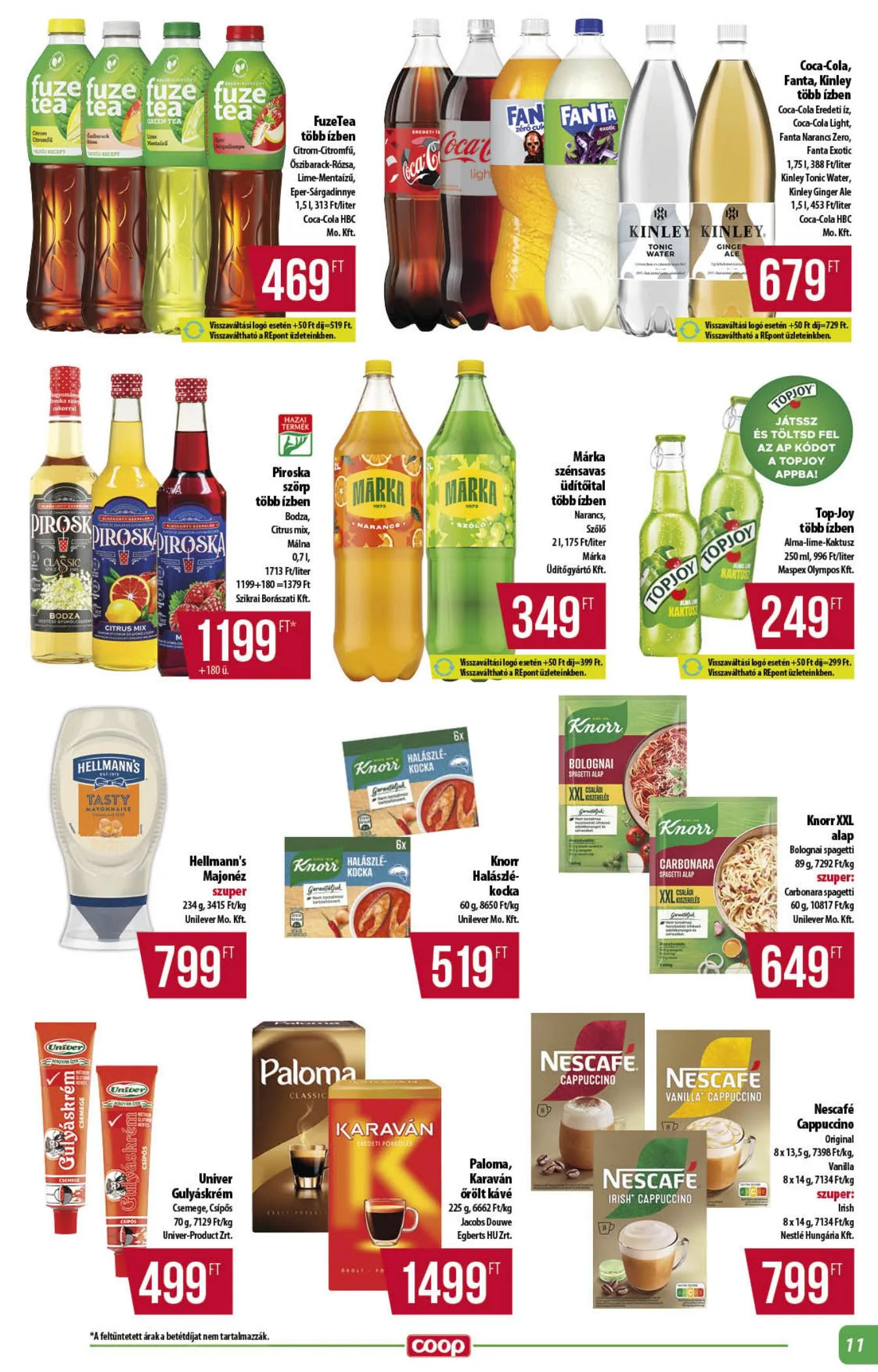 Coop akciós újság Alföld 06.25–07.01 – 11. oldal