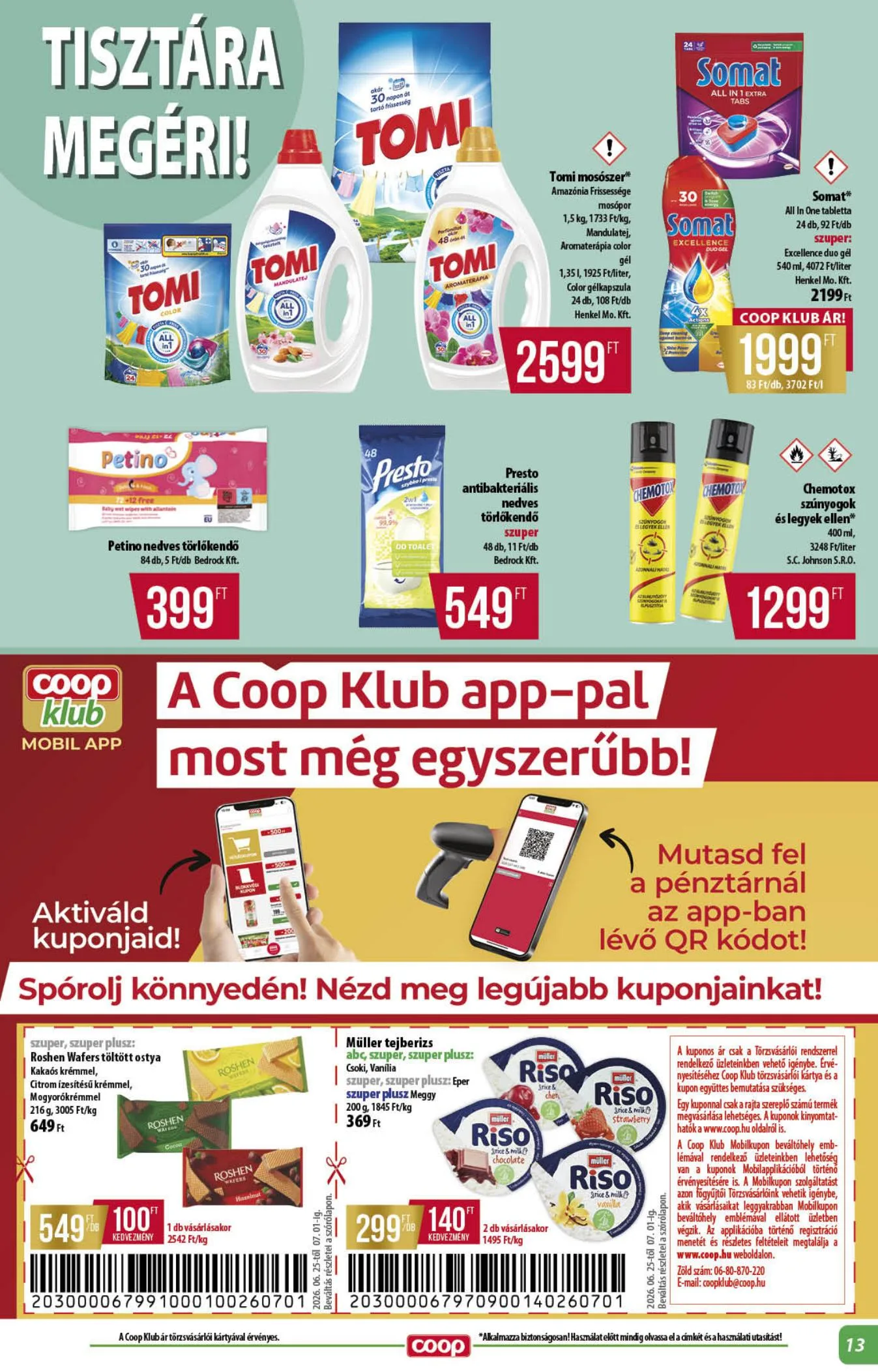 Coop akciós újság Alföld 06.25–07.01 – 13. oldal