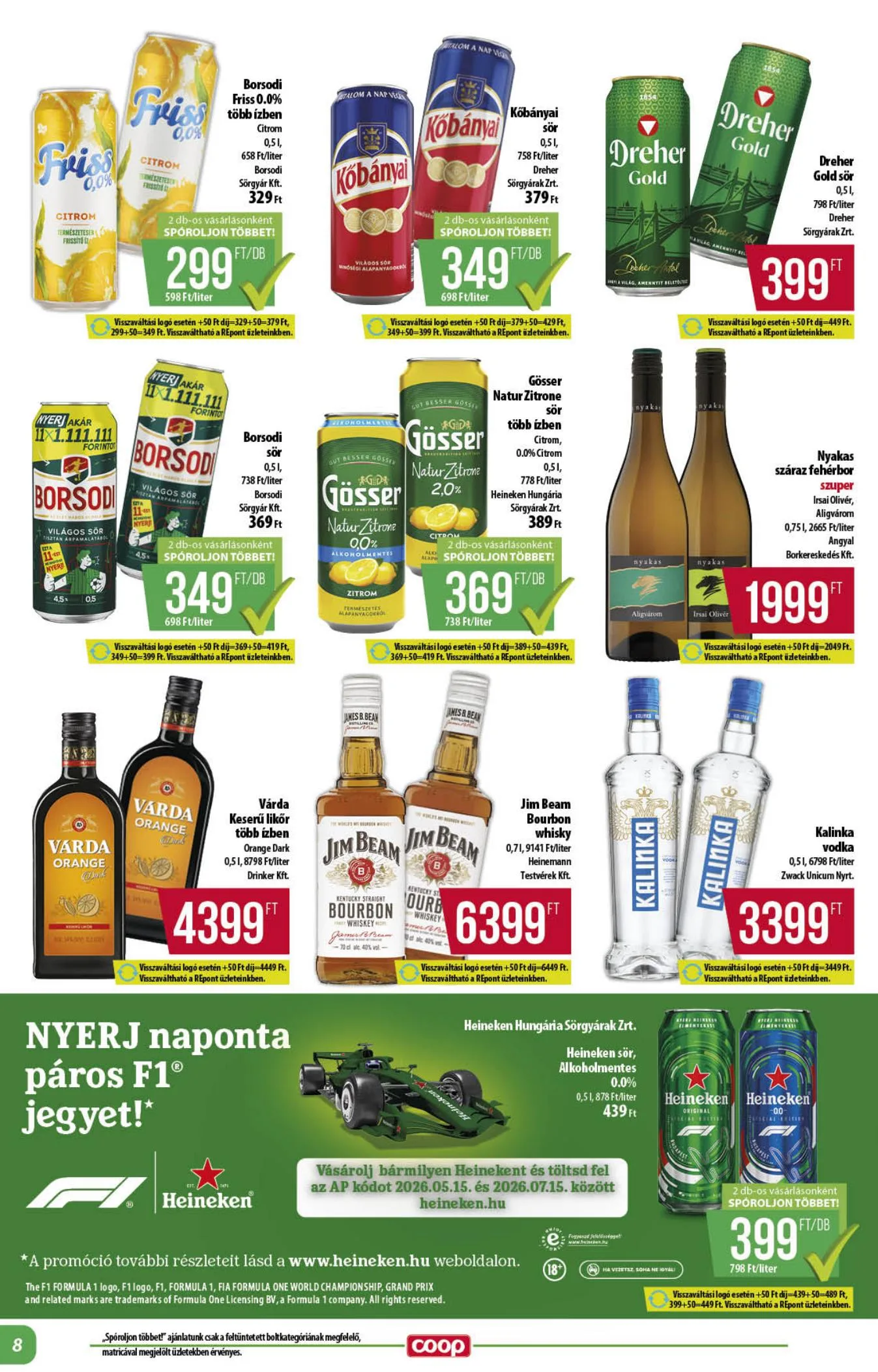 Coop akciós újság Alföld 06.25–07.01 – 8. oldal
