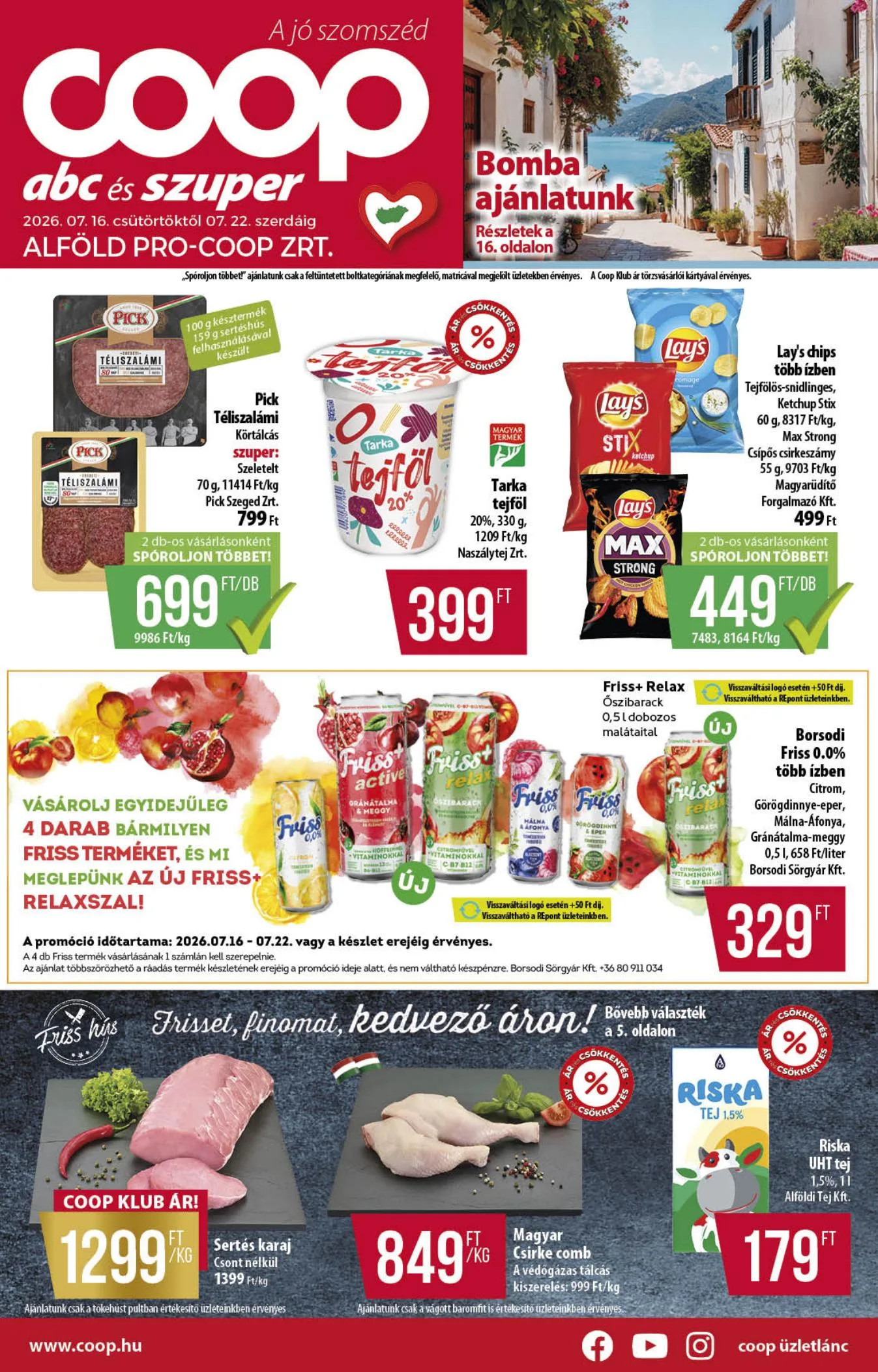 Coop akciós újság Alföld 07.16–07.22