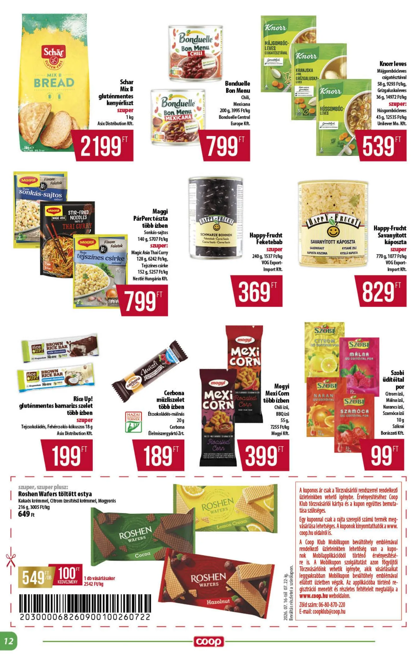 Coop akciós újság Alföld 07.16–07.22 – 12. oldal
