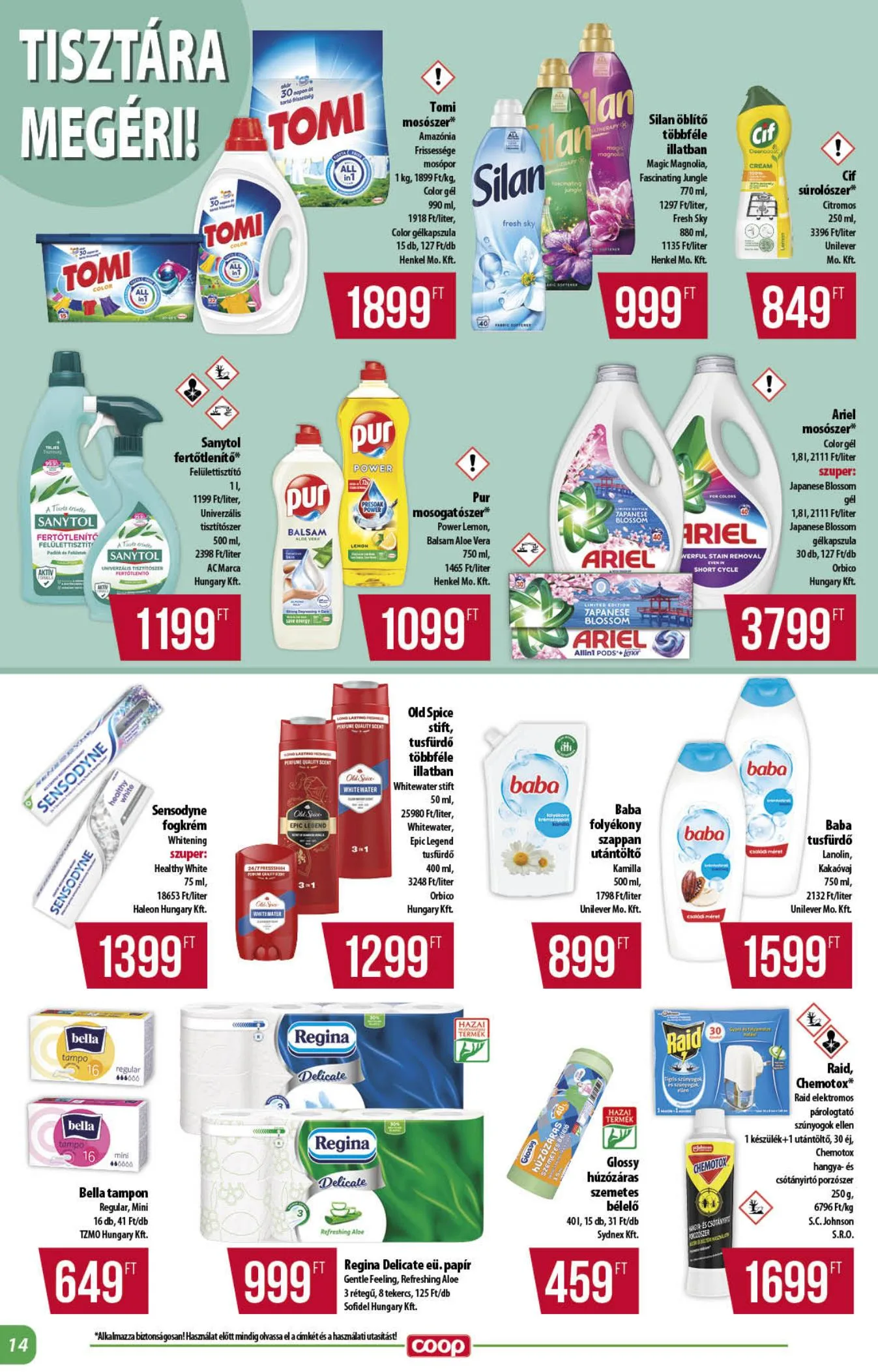Coop akciós újság Alföld 07.16–07.22 – 14. oldal