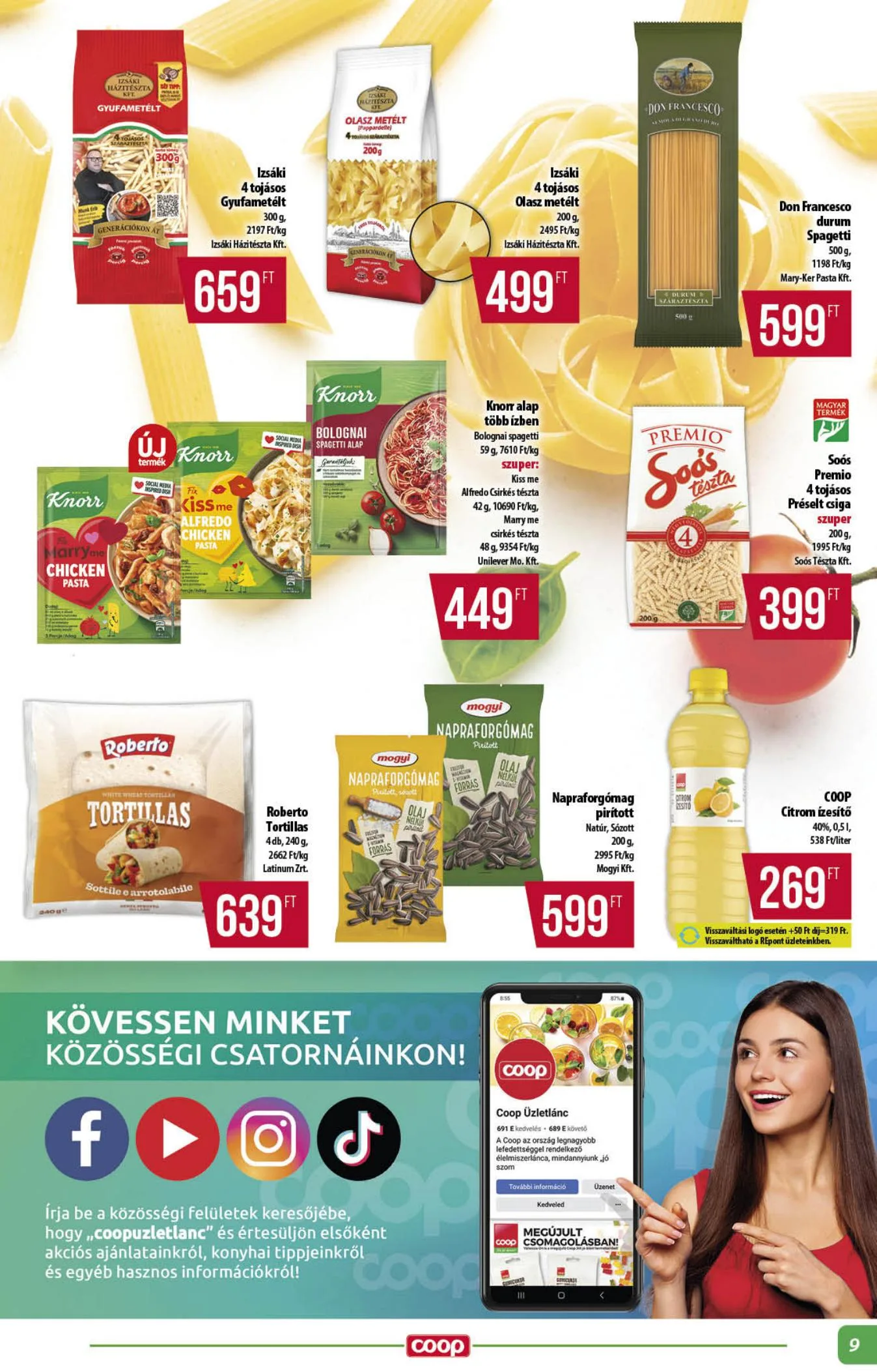 Coop akciós újság Alföld 07.23–07.29 – 9. oldal