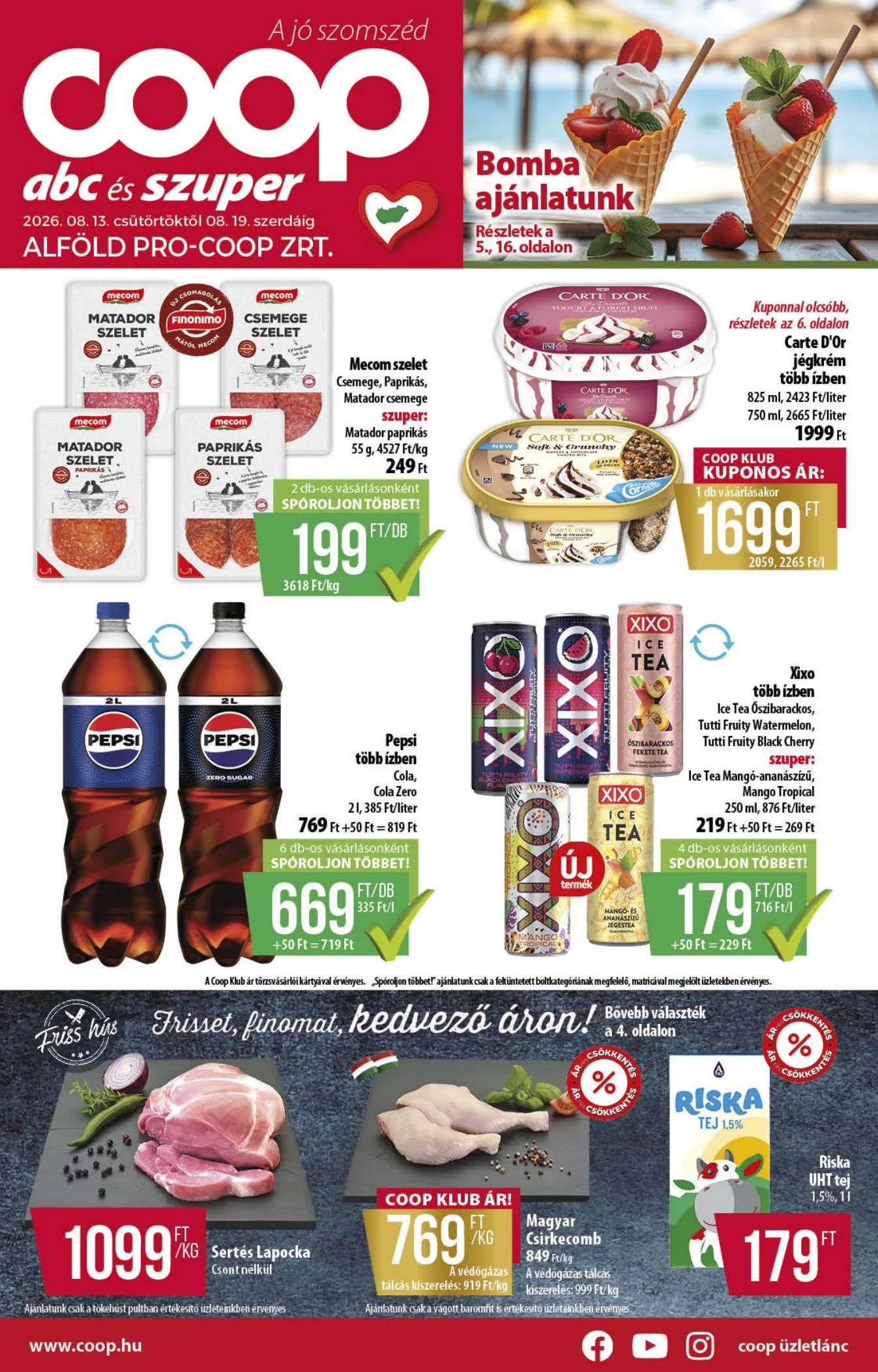 Coop akciós újság Alföld 08.13–08.19
