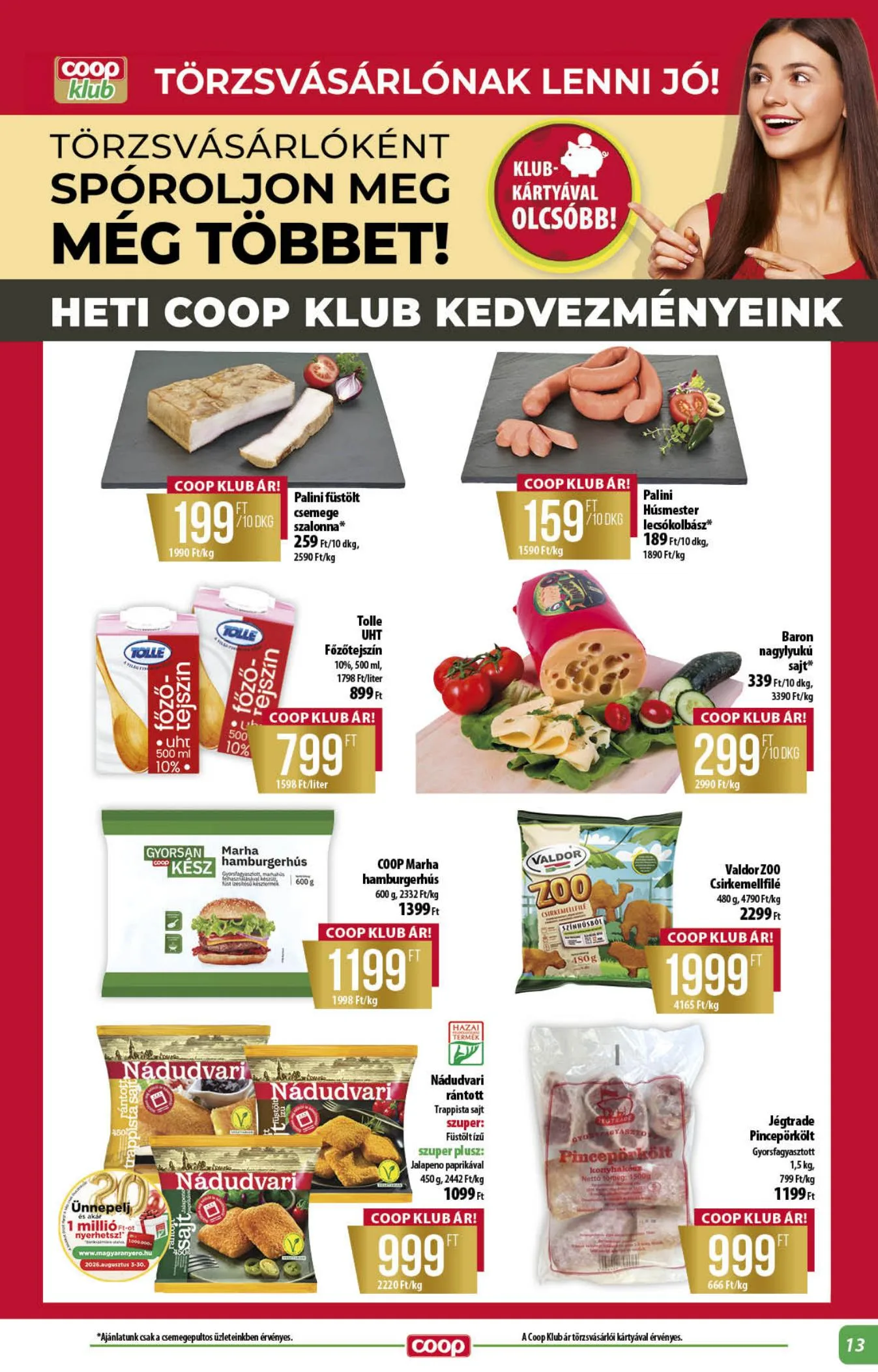Coop akciós újság Alföld 08.13–08.19 – 13. oldal