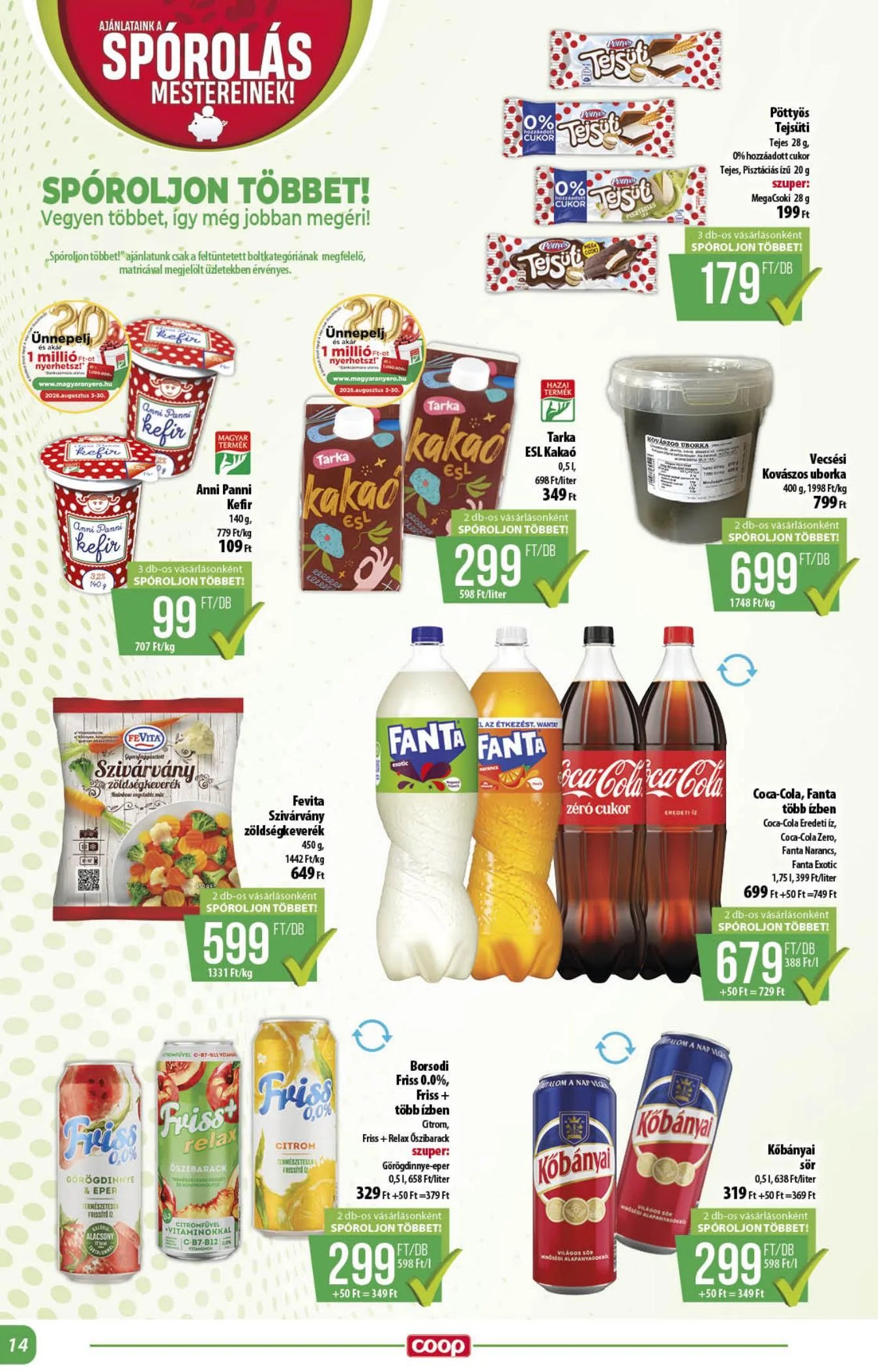 Coop akciós újság Alföld 08.13–08.19 – 14. oldal