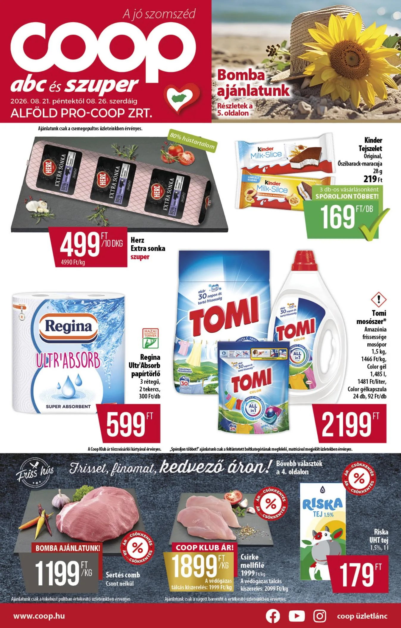 Coop akciós újság Alföld 08.21–08.26