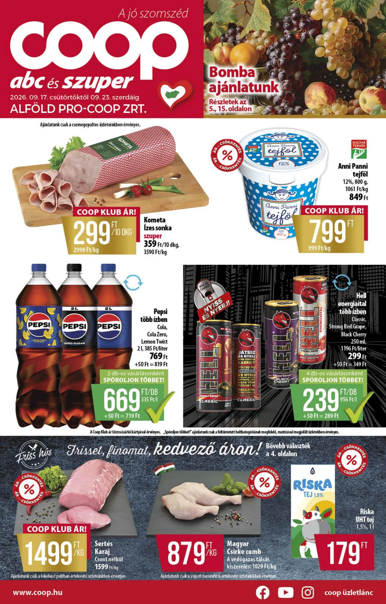 Coop akciós újság Alföld 09.17–09.23