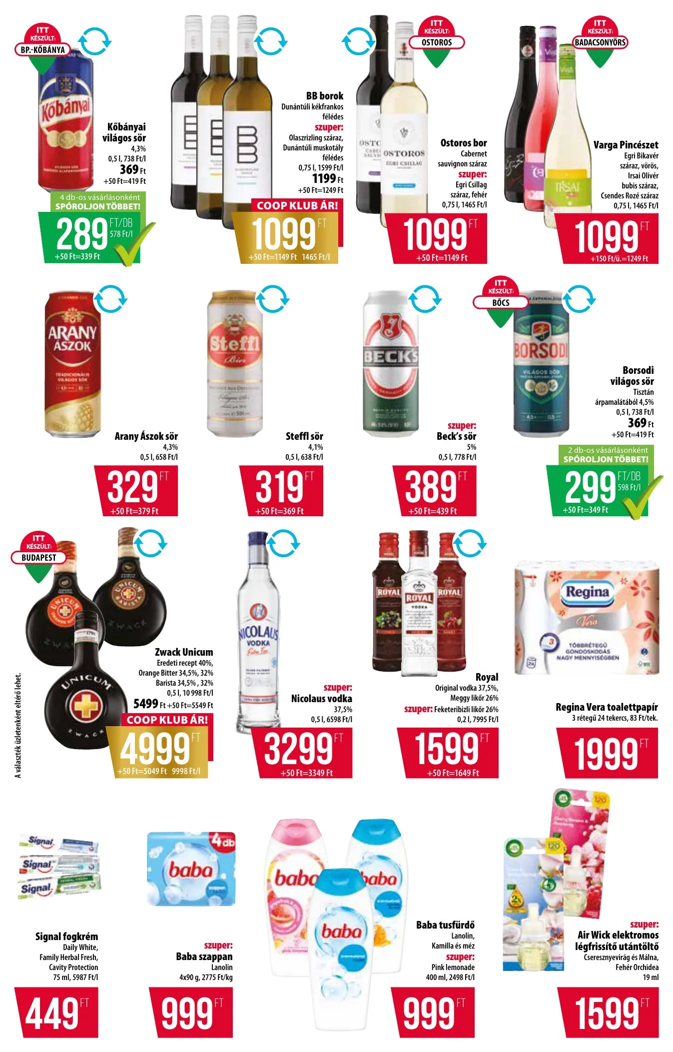 Coop akciós újság Alföld 10.08–10.14 – 10. oldal