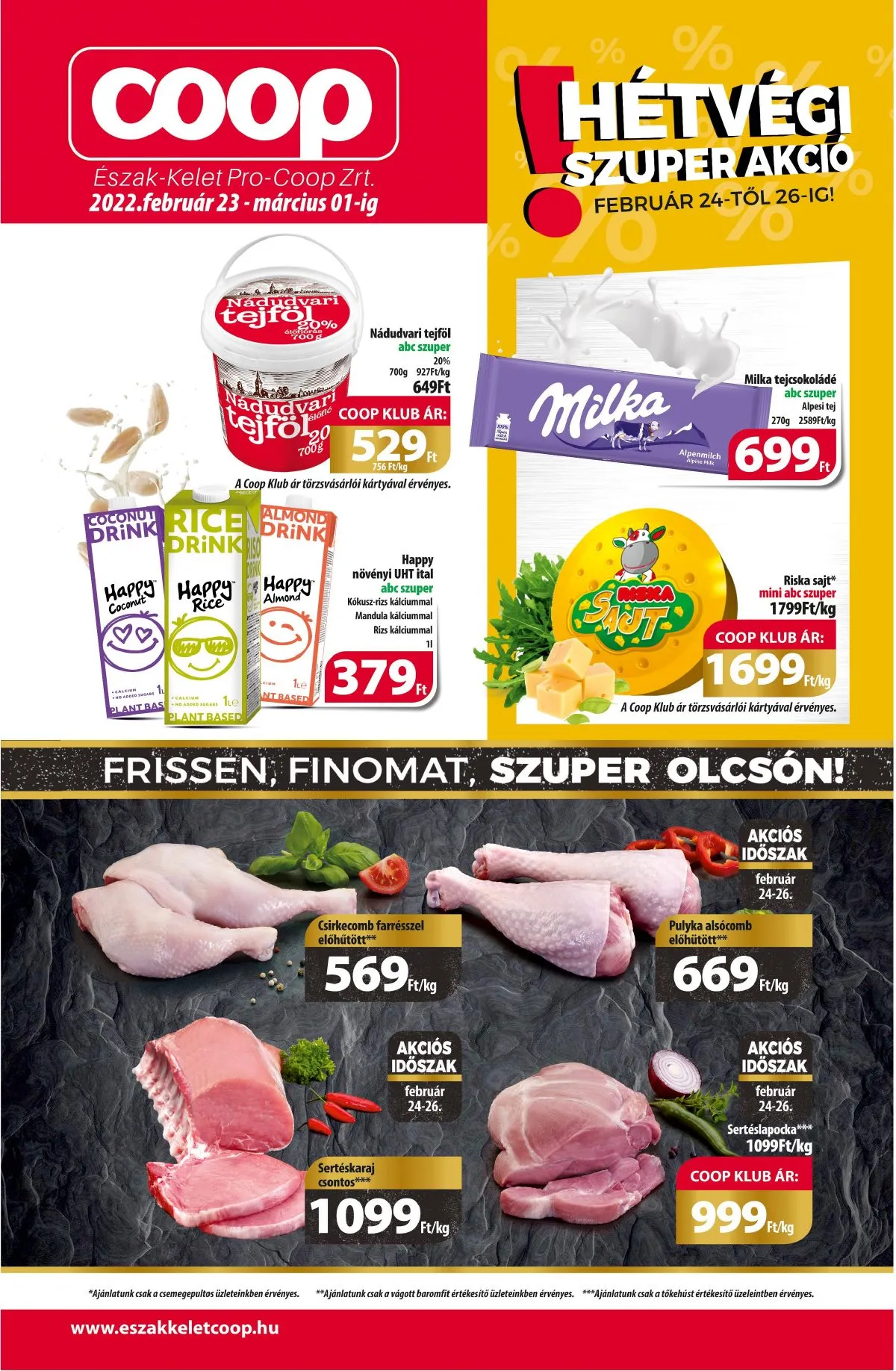 Coop akciós újság Észak-Kelet 02.23–03.01